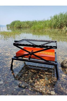 ALKAN KALIP Tel Izgaralı Yükseklik Ayarlı Katlanabilir Mangal