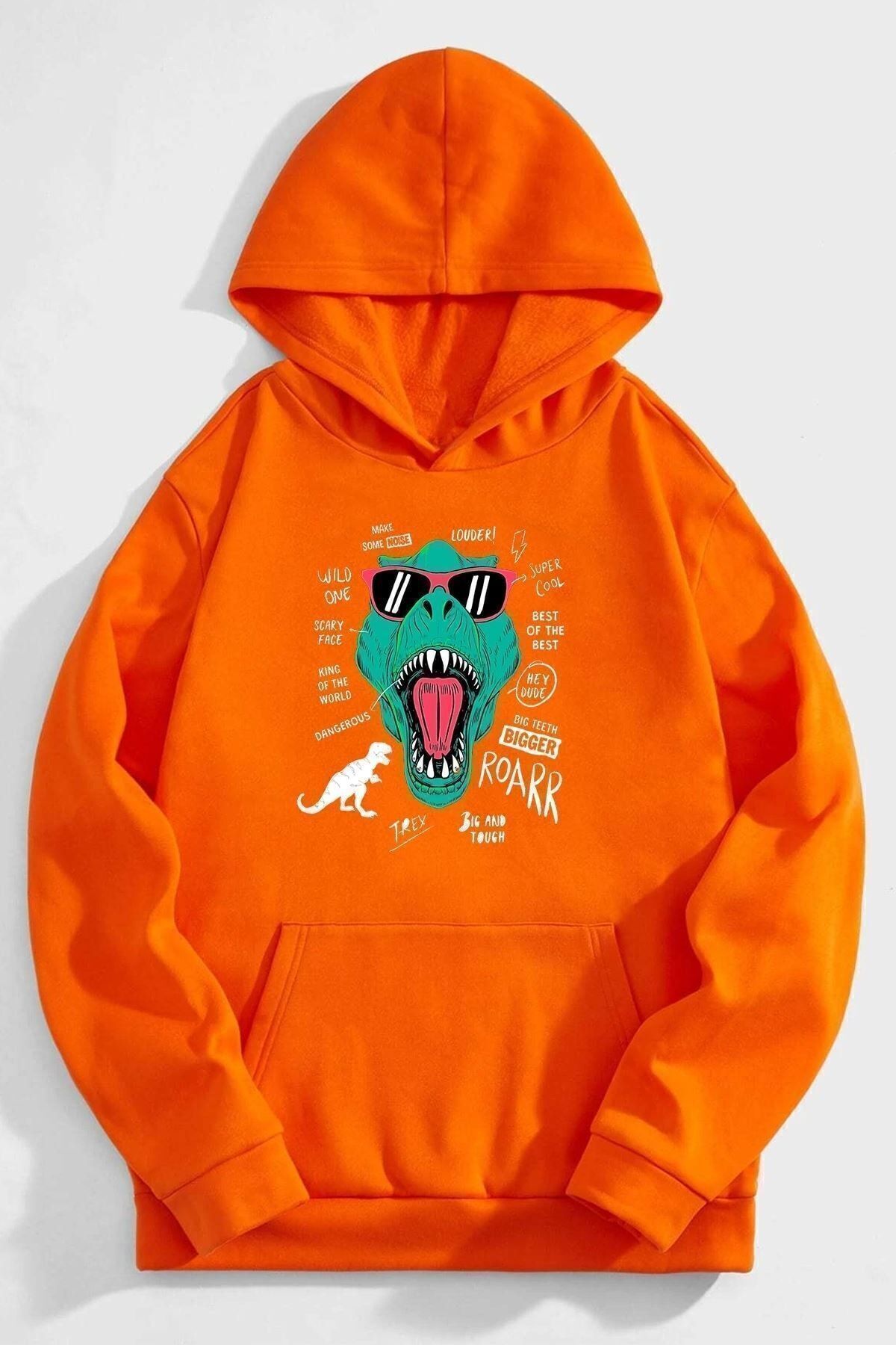 uyguntarz Bluza Unisex Z Nadrukiem T - Rex Unisex - 36