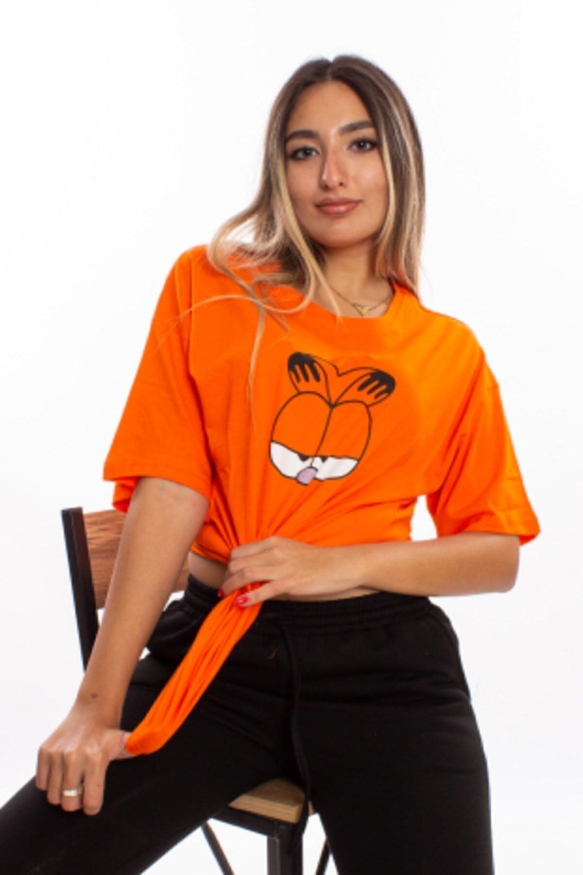 trendypassion-Koszulka z motywem emoji Garfielda 2