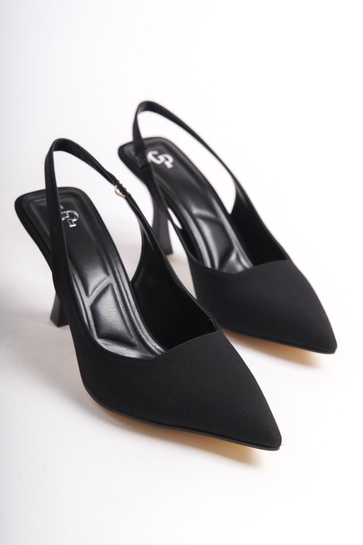 Tunus-Pointed Toe Open Back Heeled Shoes 5