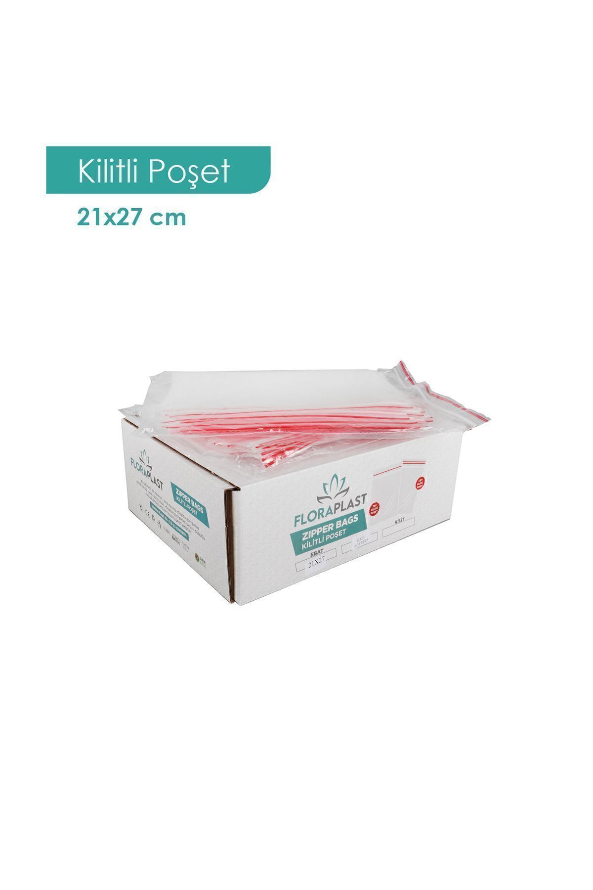 Floraplast 21X27 FLORAPLAST KİLİTLİ POŞET (300 ADET)