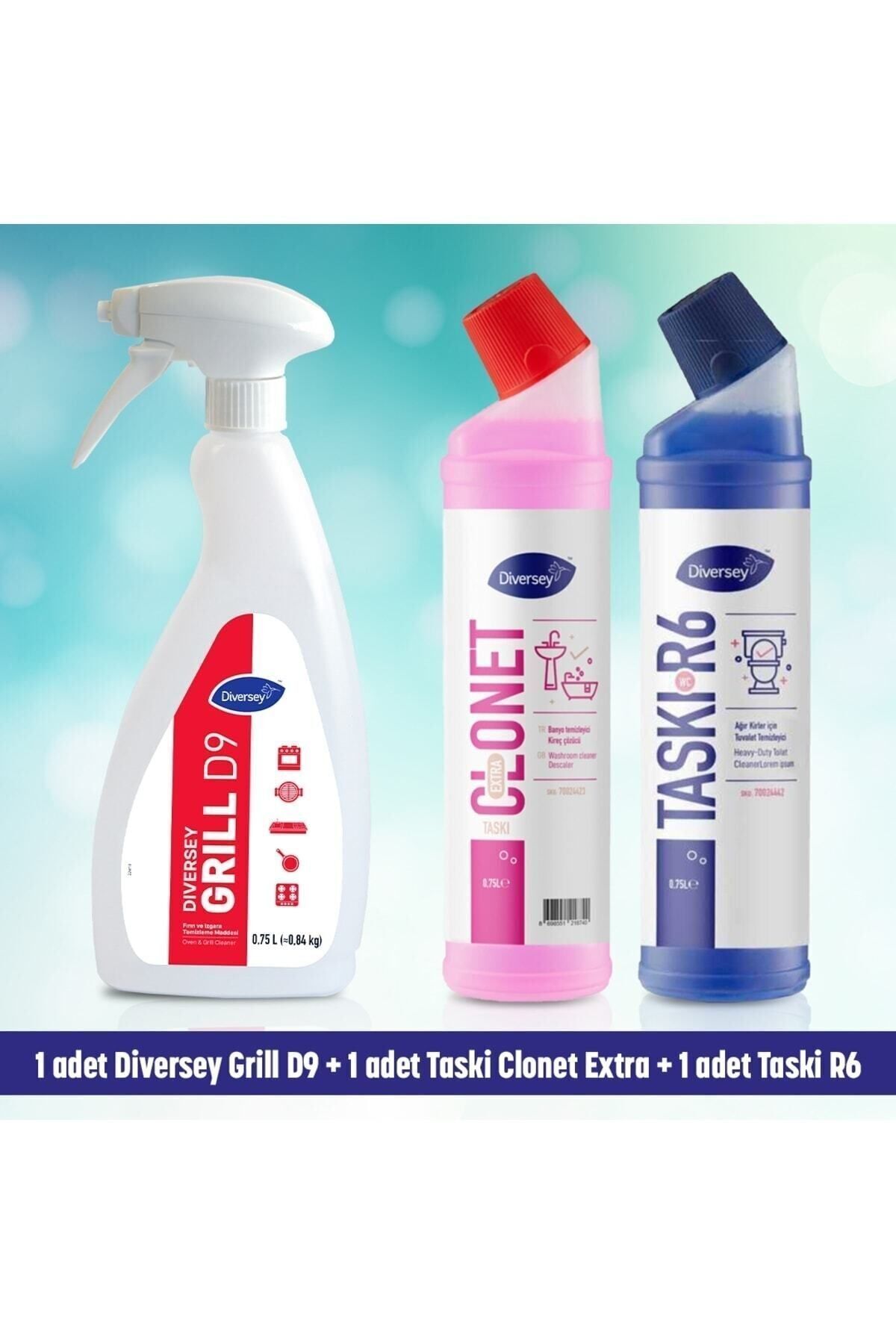Diversey 1 Adet Diverset Grill 1 Adet Taski R6 1 Adet Taski Clonet Extra