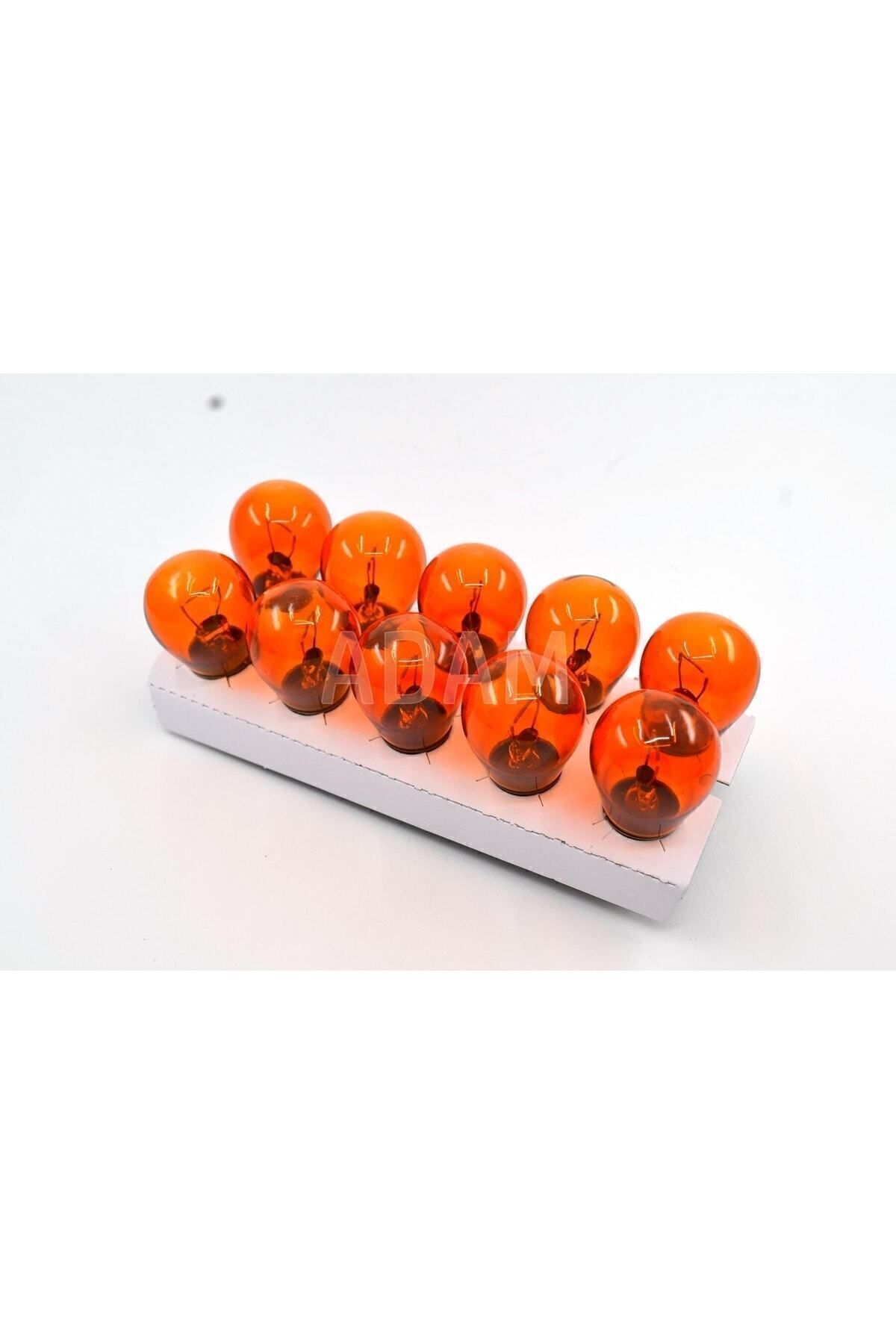 ostem 10 Adet 12v 21w 93 Turuncu Amber Sinyal Ampulü 10x Py21w Uyumlu