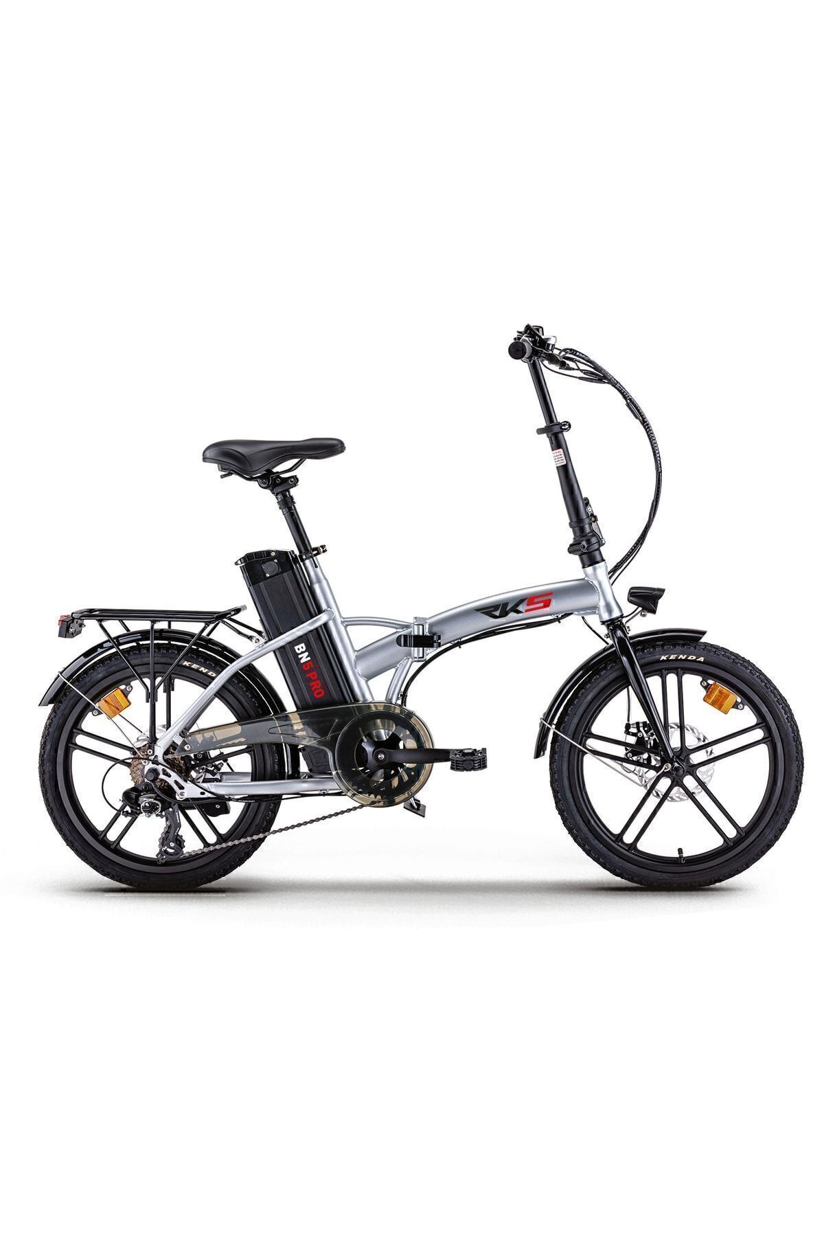 RKS Bn5 Pro Katlanabilir Elektrikli Bisiklet Gri