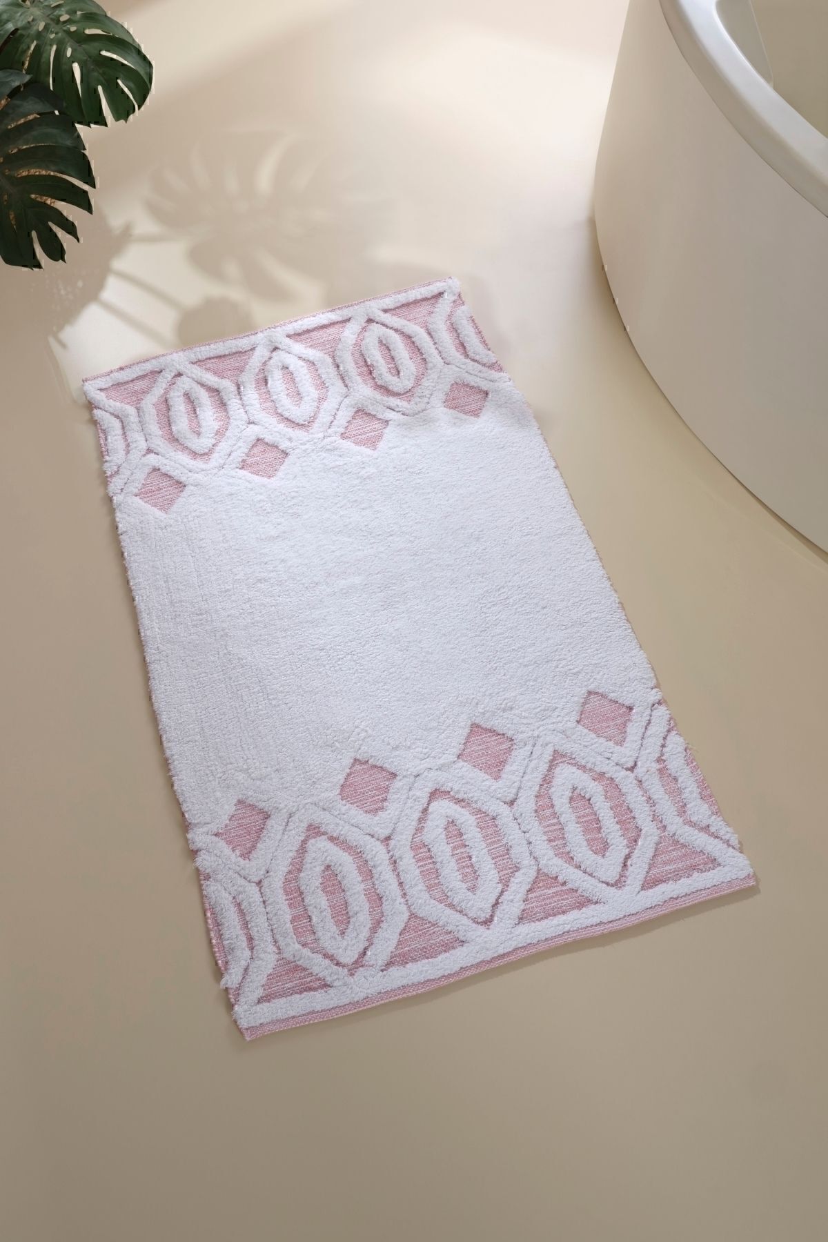 Sherry 100% Cotton Bath Mat Dusty Rose 70x110