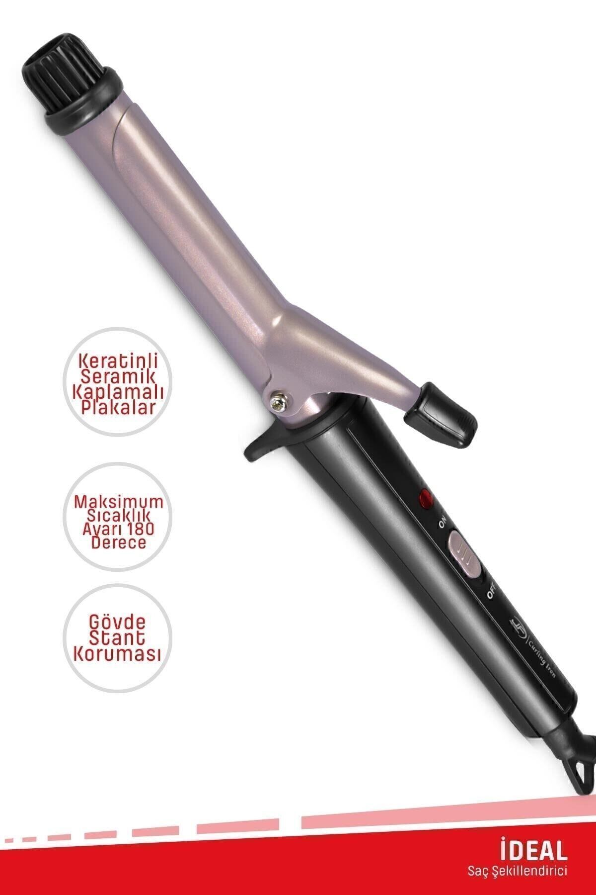 Ideal Keratin Ceramic Plate 360 Degree Swivel Cable Hair Styling Tongs