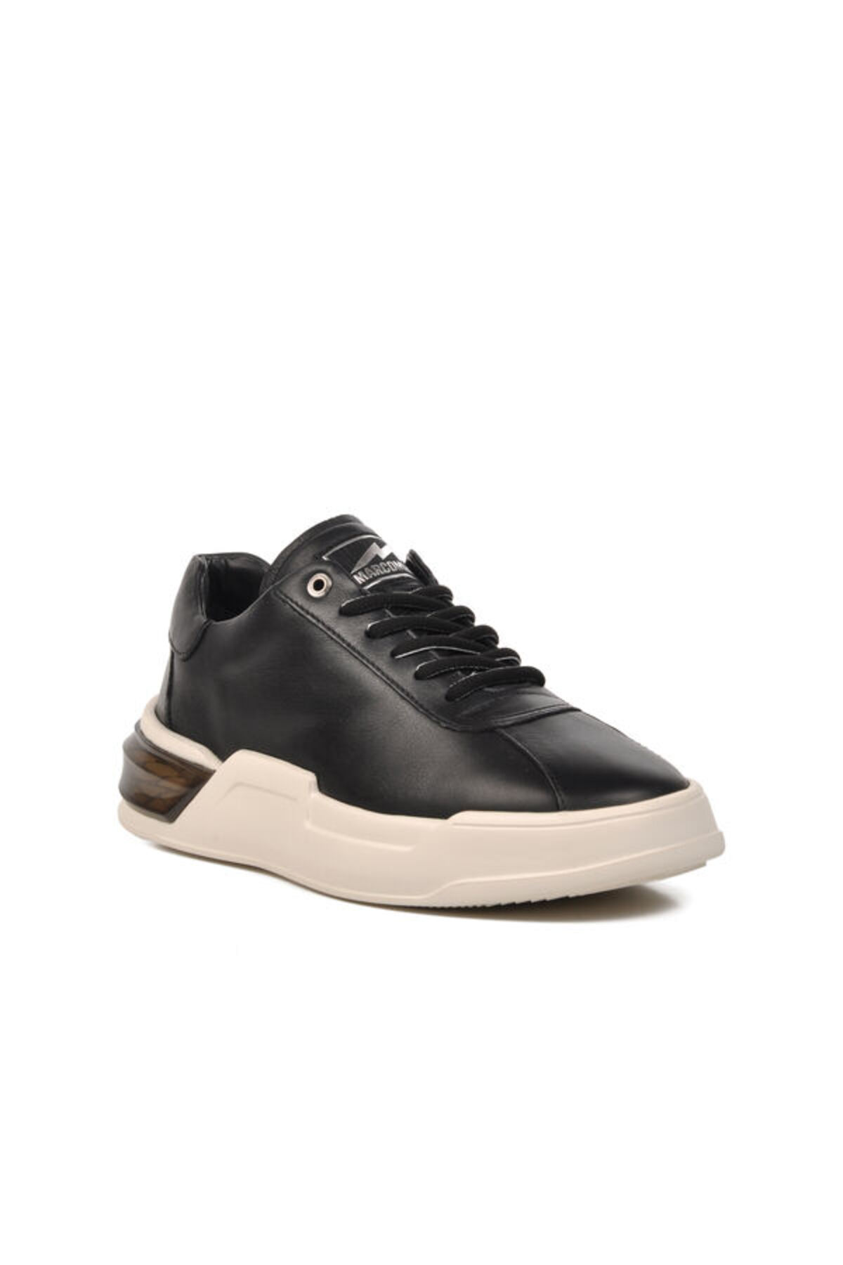 Siyah Beyaz Hakiki Deri Erkek Sneaker — مشکی XP-00000000019114 — تصویر 3 از 5