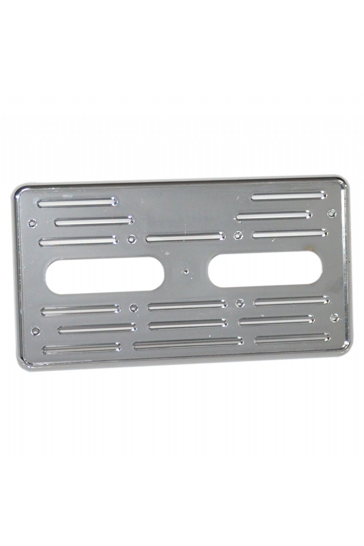 crt-Hummer Type Square Thin Plate Holder Plastic Chrome - As 1 Piece 1