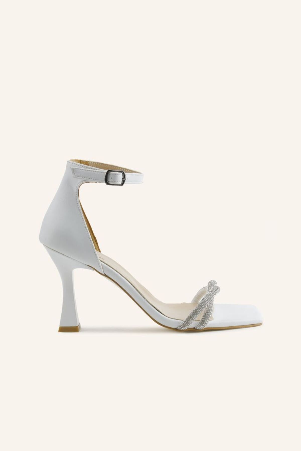 MARCATELLI-White Heeled Bridal Shoes 1