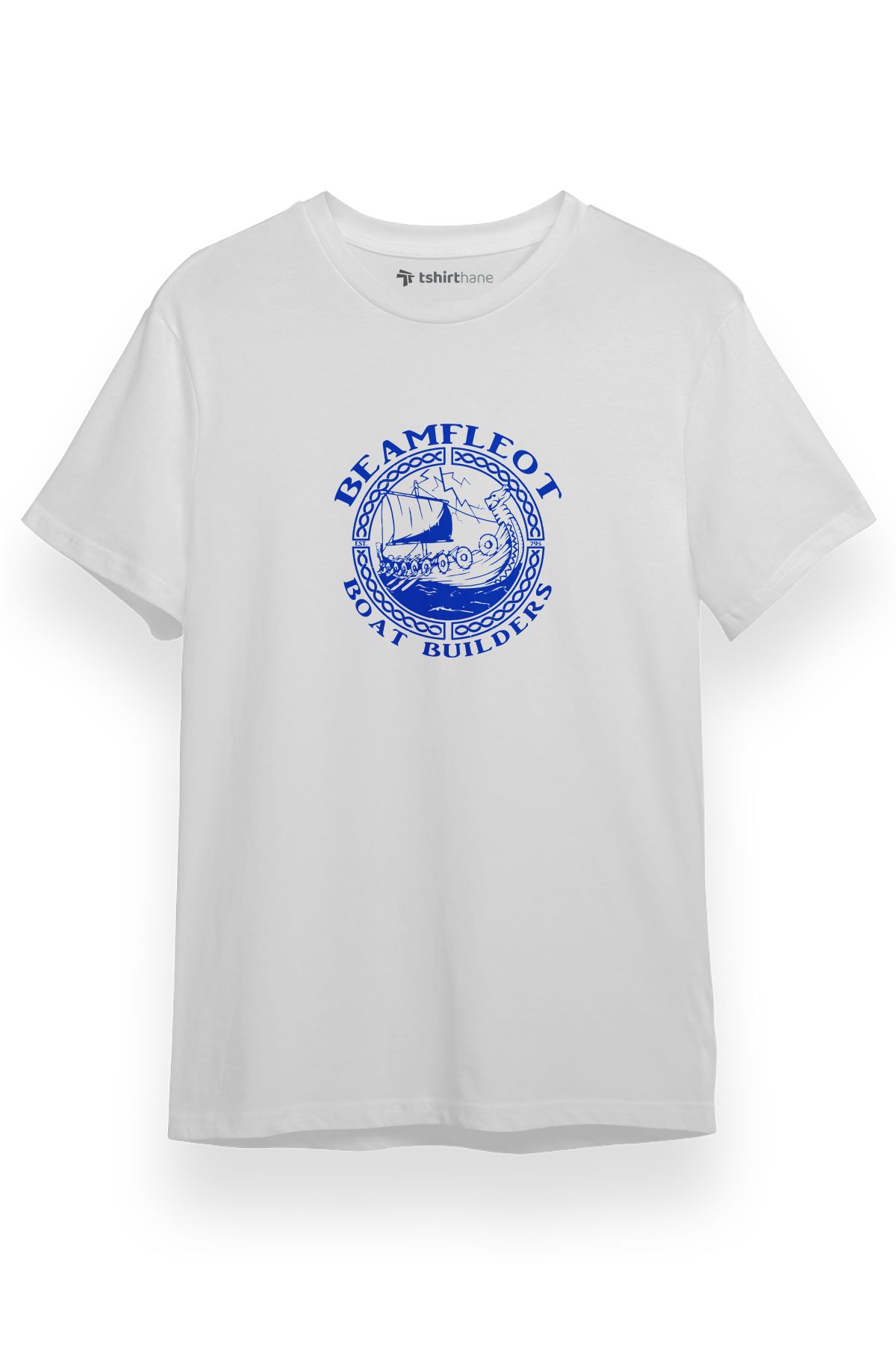 Tshirthane-The Last Kingdom Beamfleot Boat Builders White Short sleeve Men's T-shirt 1