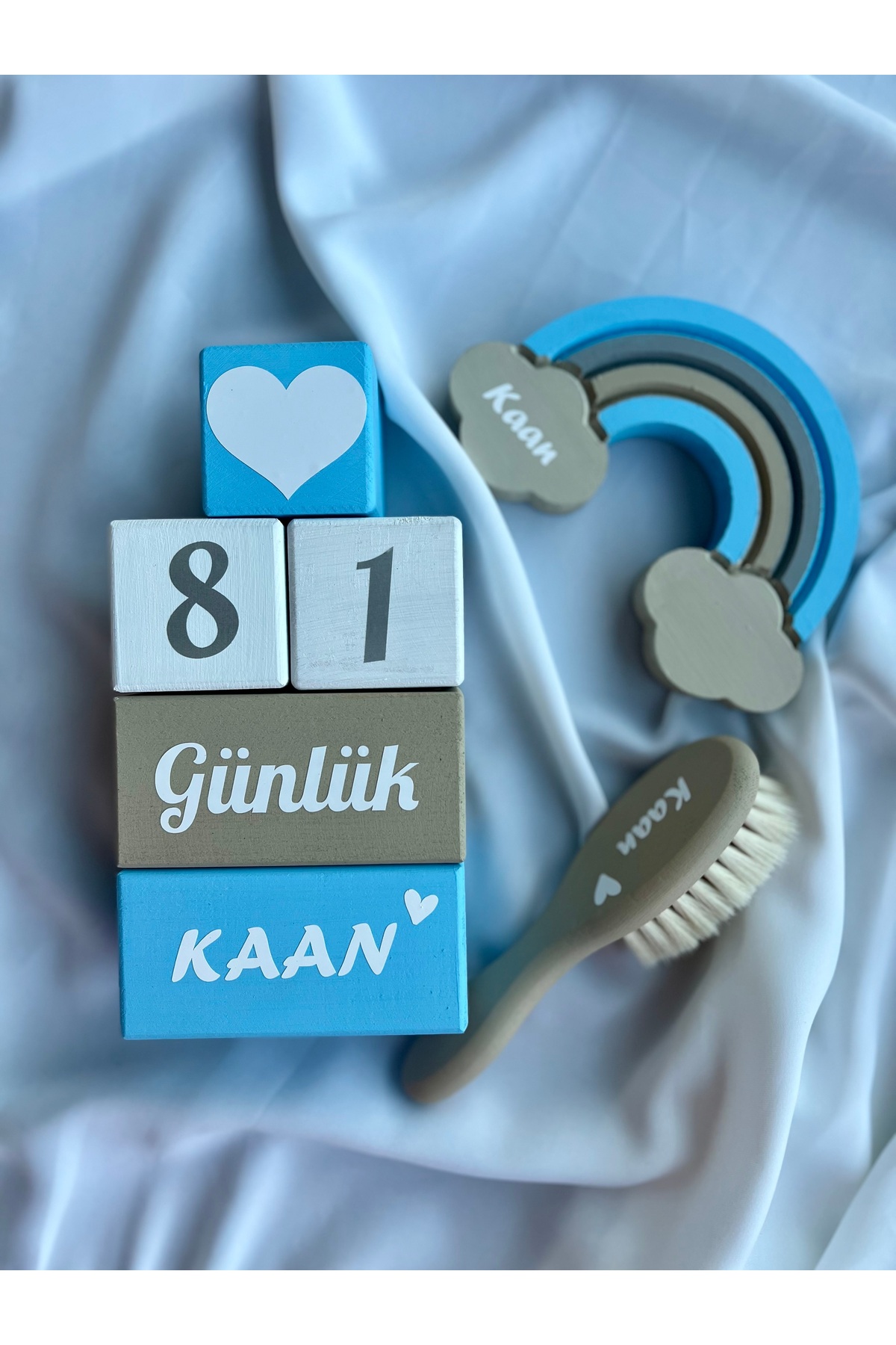 Renkli bebek çocuk odası cekım dekor ahşap