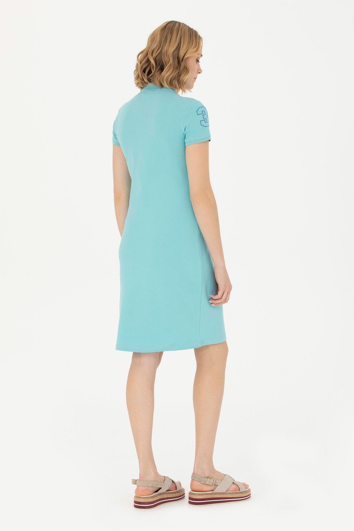 U.S. Polo Assn.-Mint Colored Women's Knitted Dress - 50262697 -Vr090 5