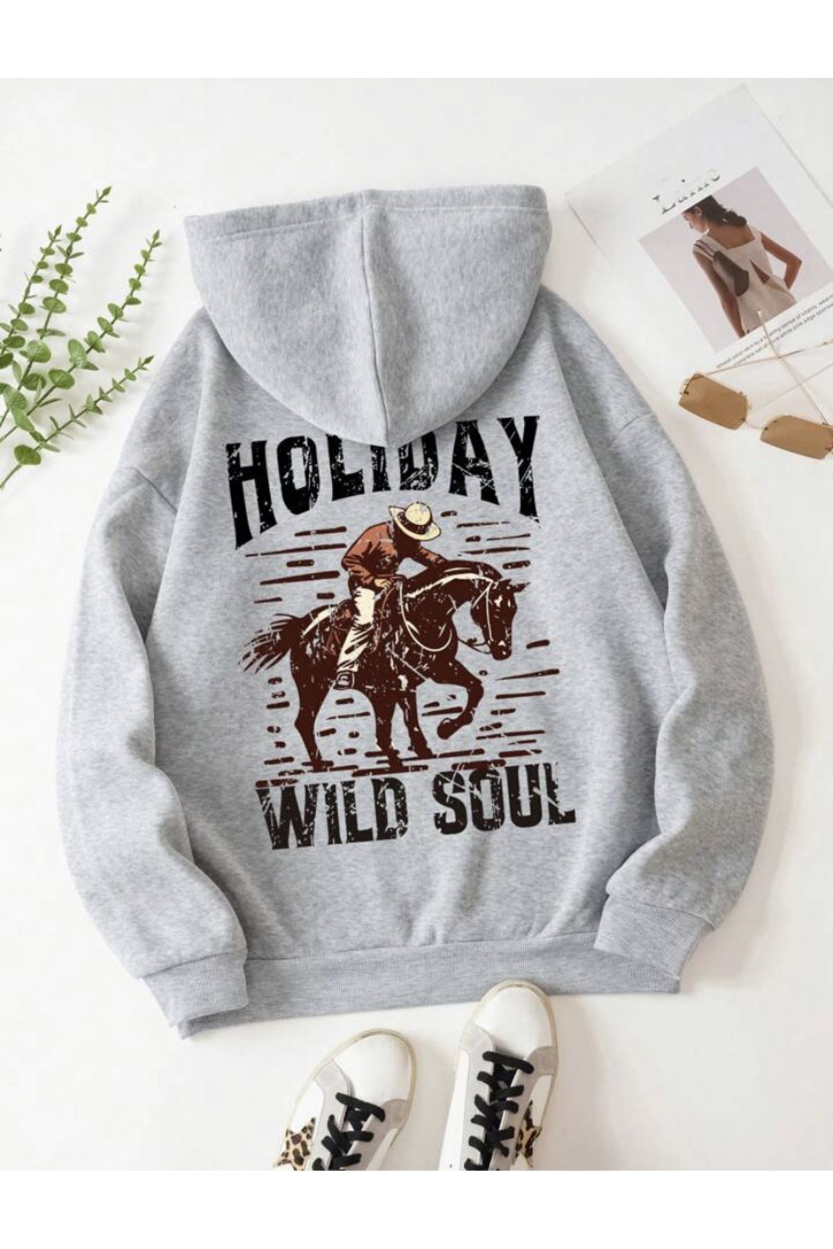 FoxSkin Sportswear&Company Unisex Sırt Baskılı Fermuarlı Hırka