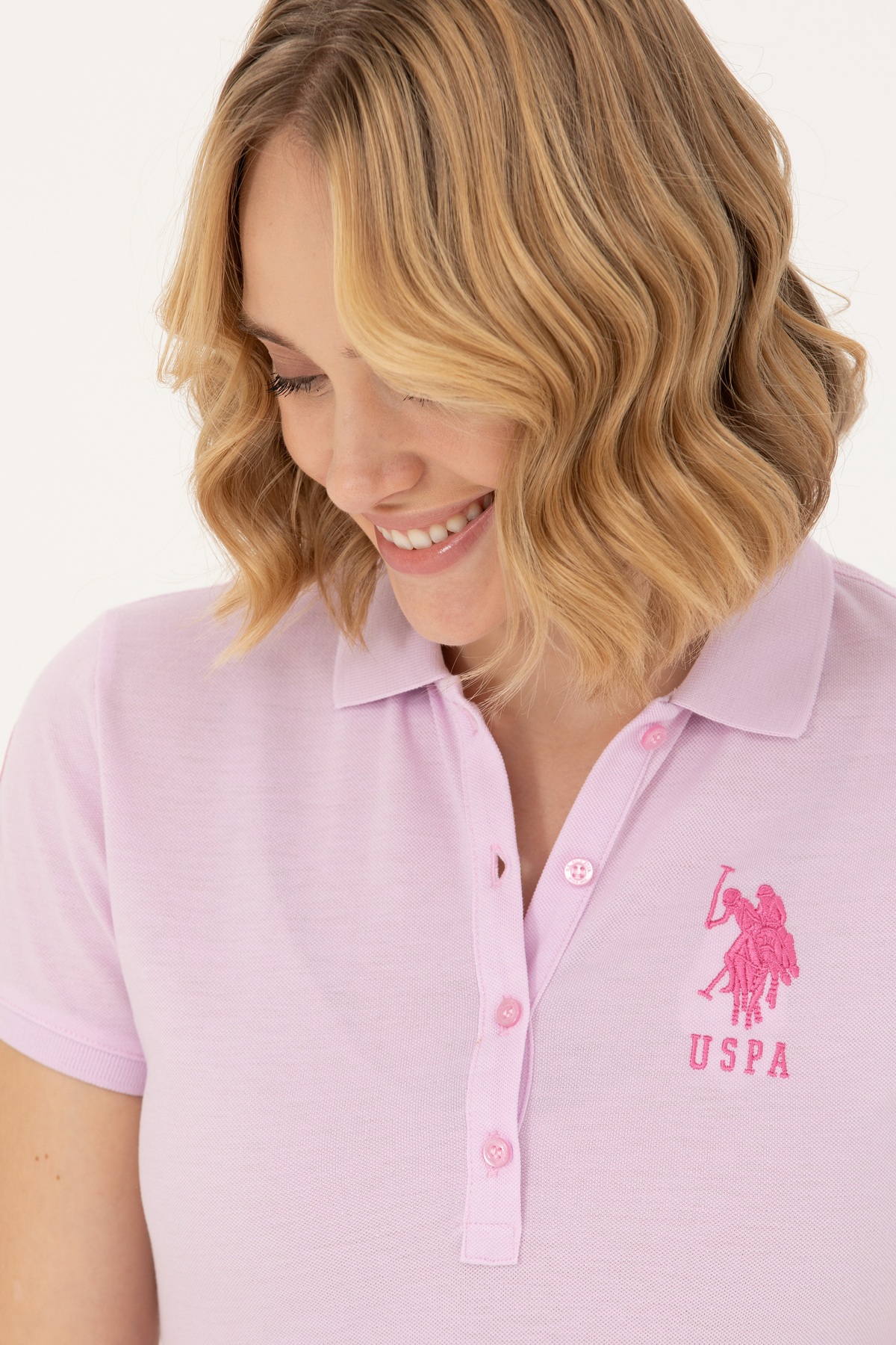 پولوشرت زنانه یقه پلو | یو اس پولو U.S. Polo Assn. G082SZ011.000.1567911 TR - تصویر 2