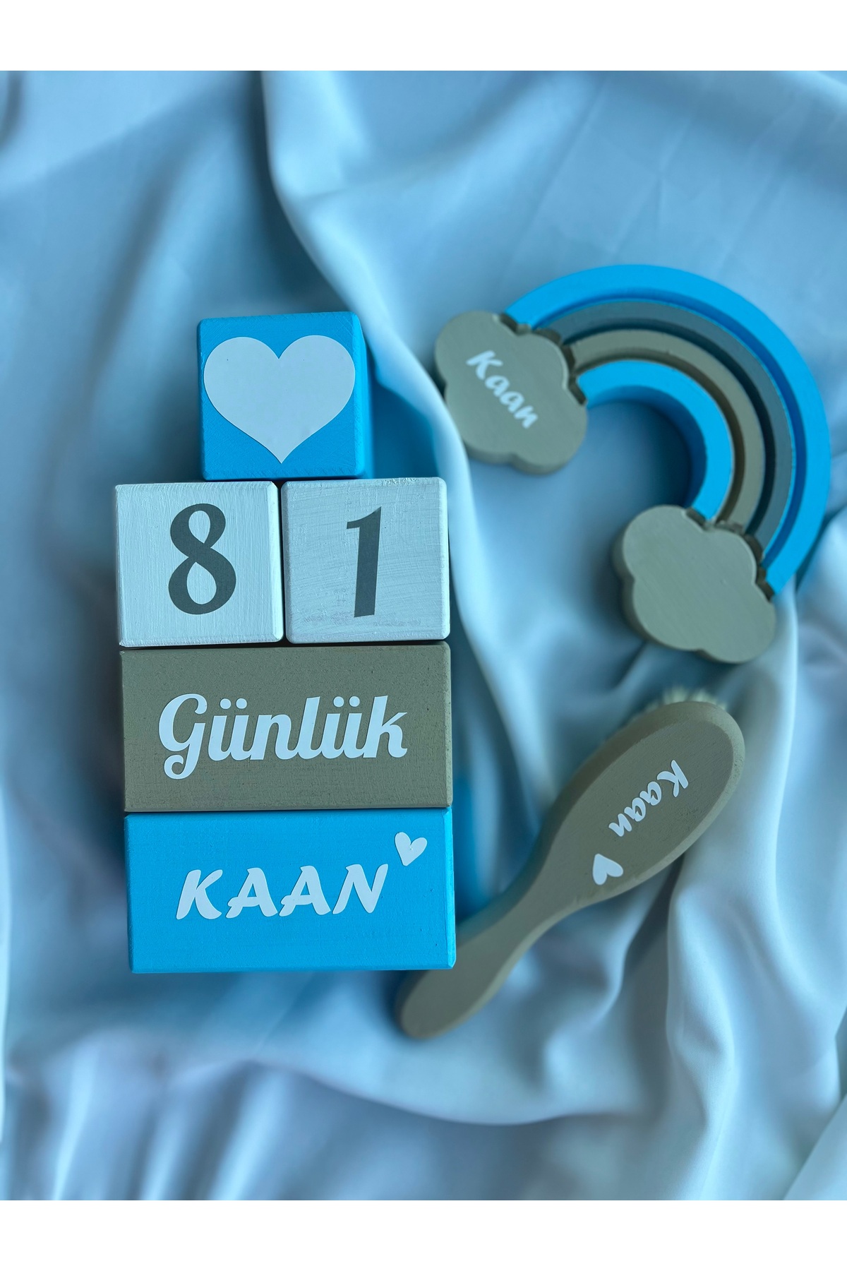 Renkli bebek çocuk odası cekım dekor ahşap