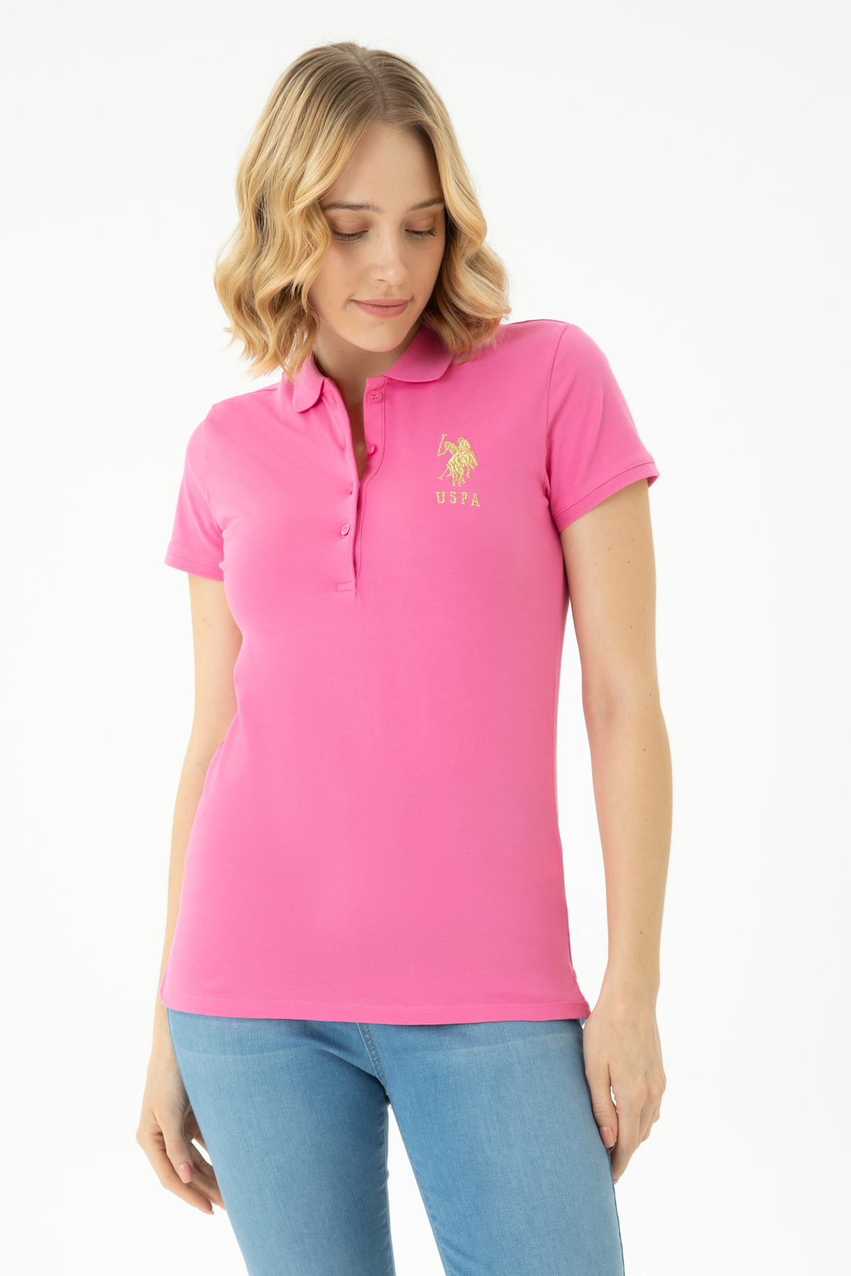 پولوشرت زنانه یقه پلو | یو اس پولو U.S. Polo Assn. G082SZ011.000.1567889 TR - تصویر 3