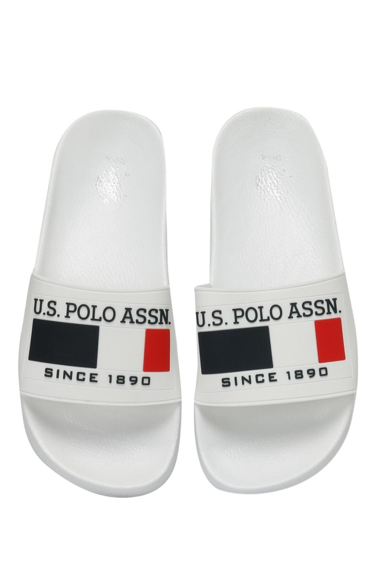 دمپایی سفید مردانه و زنانه U.S.Polo Assn. های ورزشی نیکو یونیزکس U.S. Polo Assn.