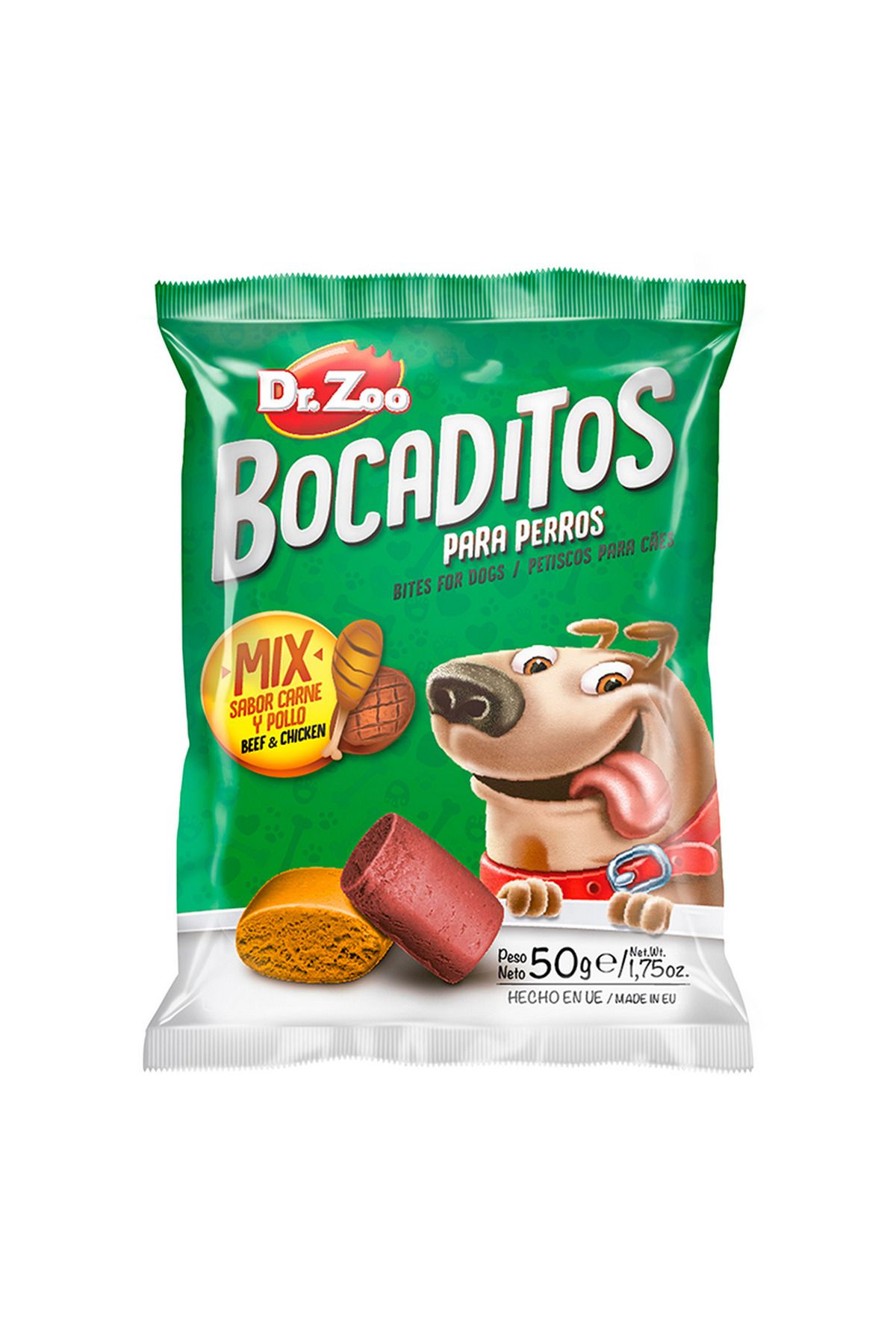 dr zoo DR.ZOO BOCADITOS TAVUK & BIFTEKLI KÖPEK ÖDÜLÜ 50G X 6 ADET YKTSN