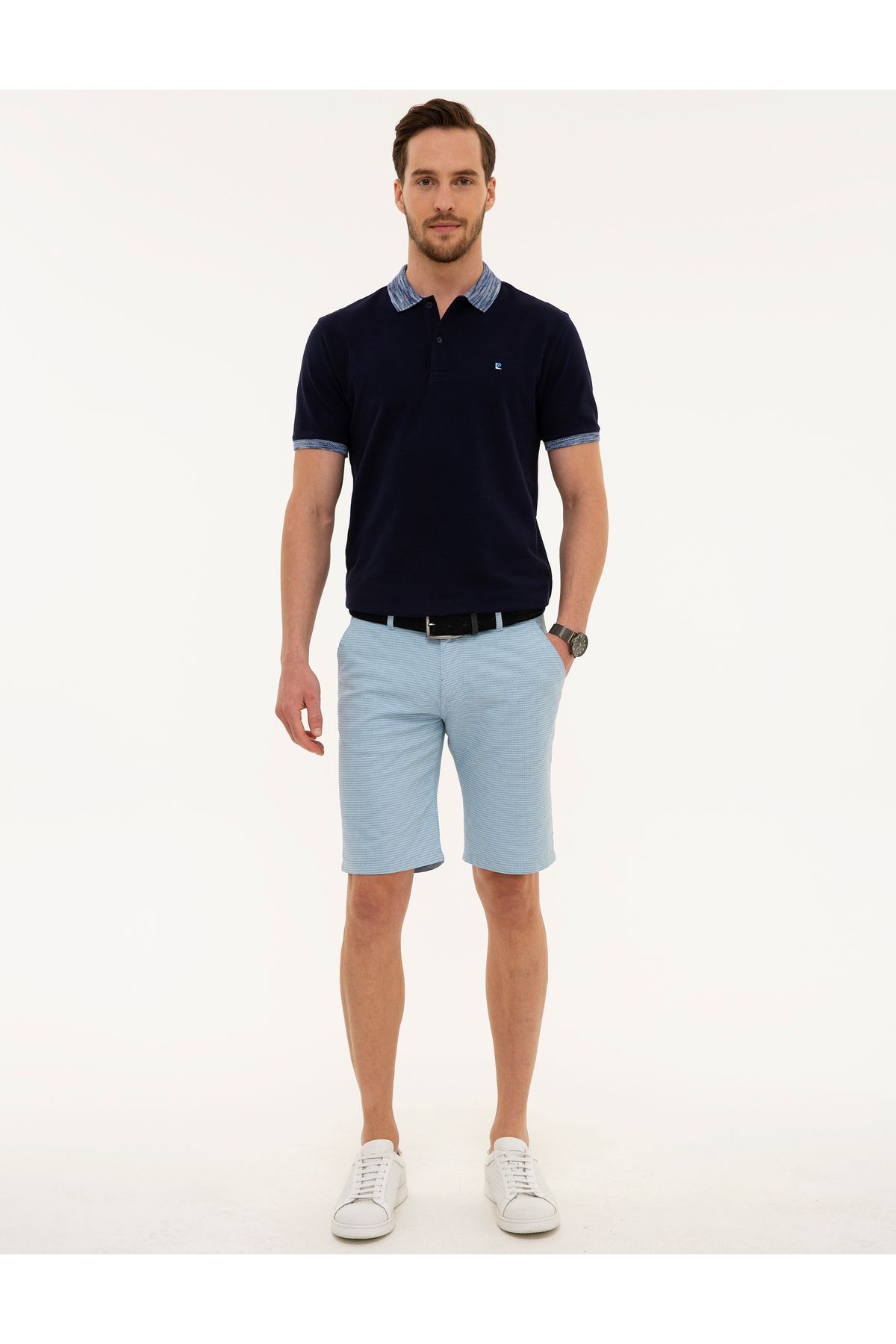 Açık Mavi Standart Fit Bermuda Şort 50219700-vr003