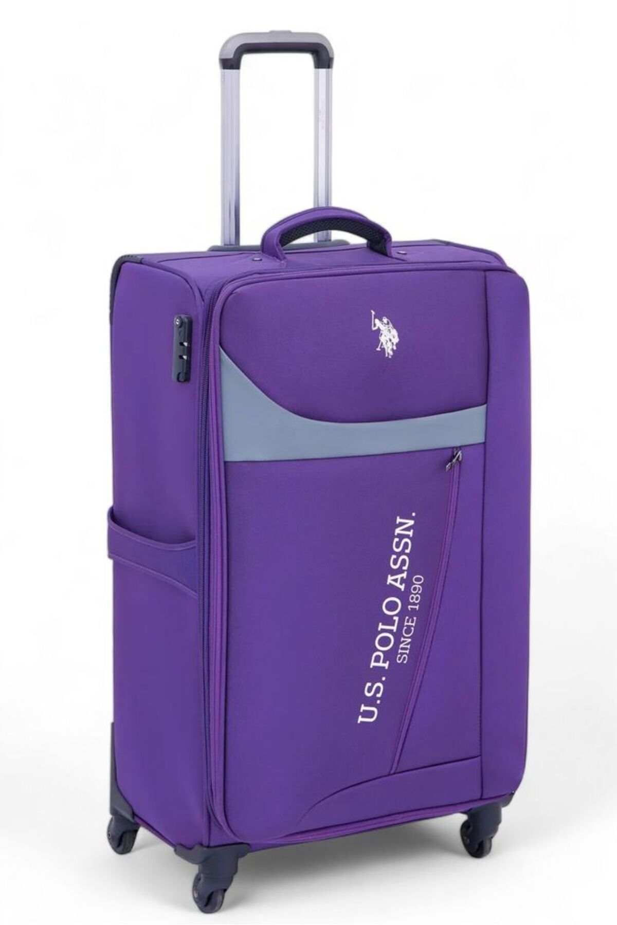 یو اس پولو چمدان بنفش سایز متوسط ​​یونیسکس PLVLZ22817B-O