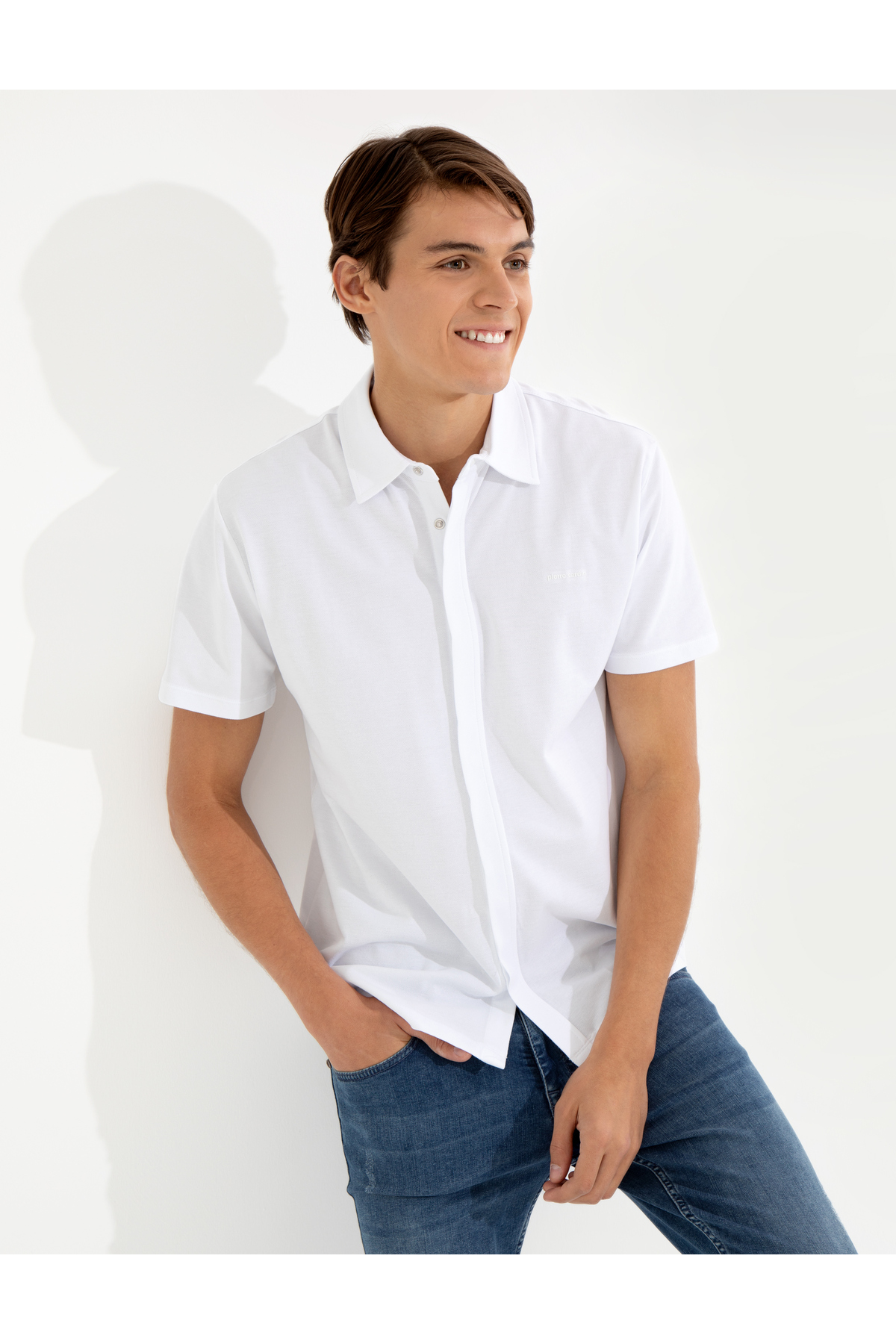 تیشرت یقه پلو مردانه راسته آستین کوتاه | پیر کاردین Pierre Cardin G021SZ011.000.1422558.VR013 - تصویر 4