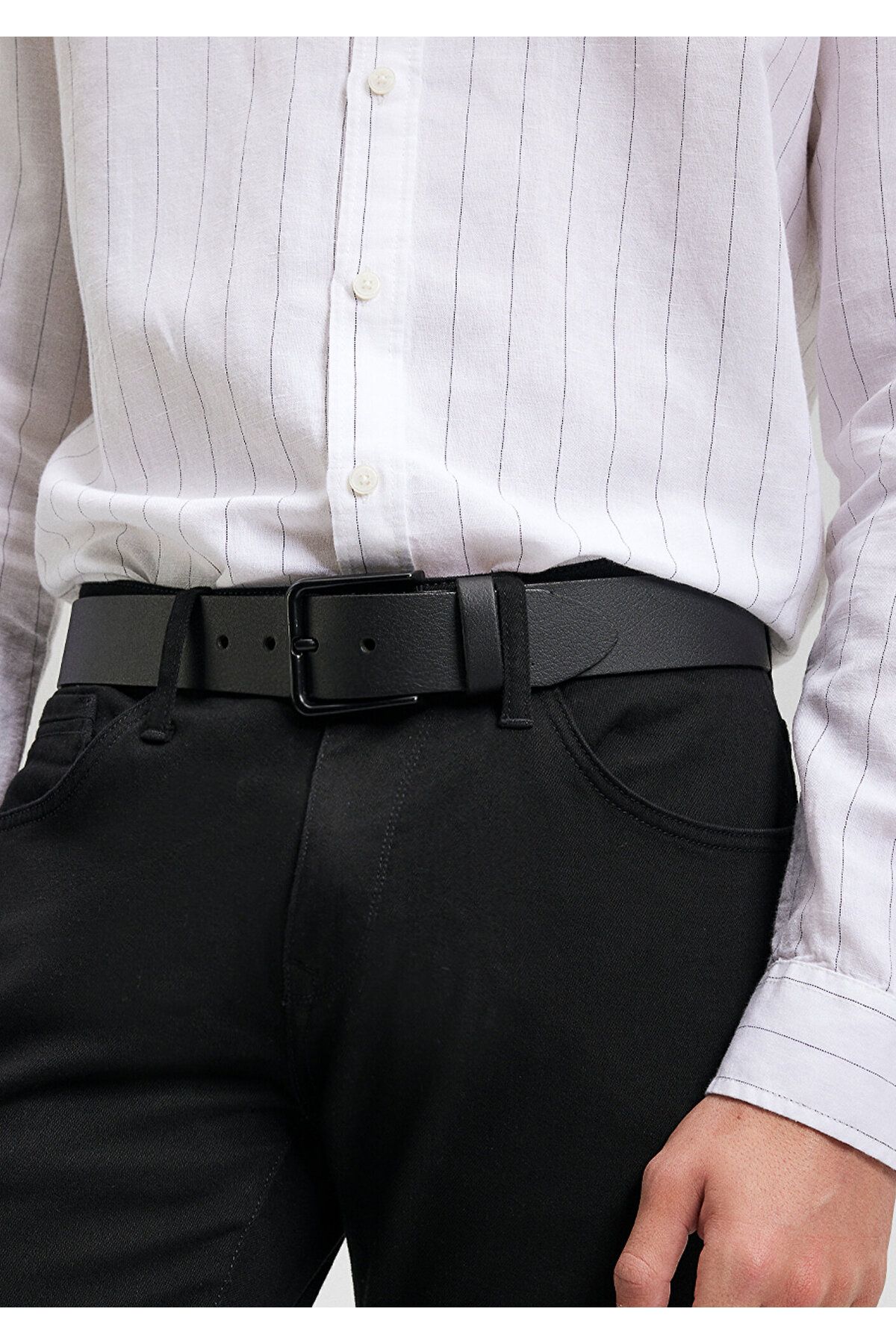 Mavi-Black Leather Belt 092495-900 1