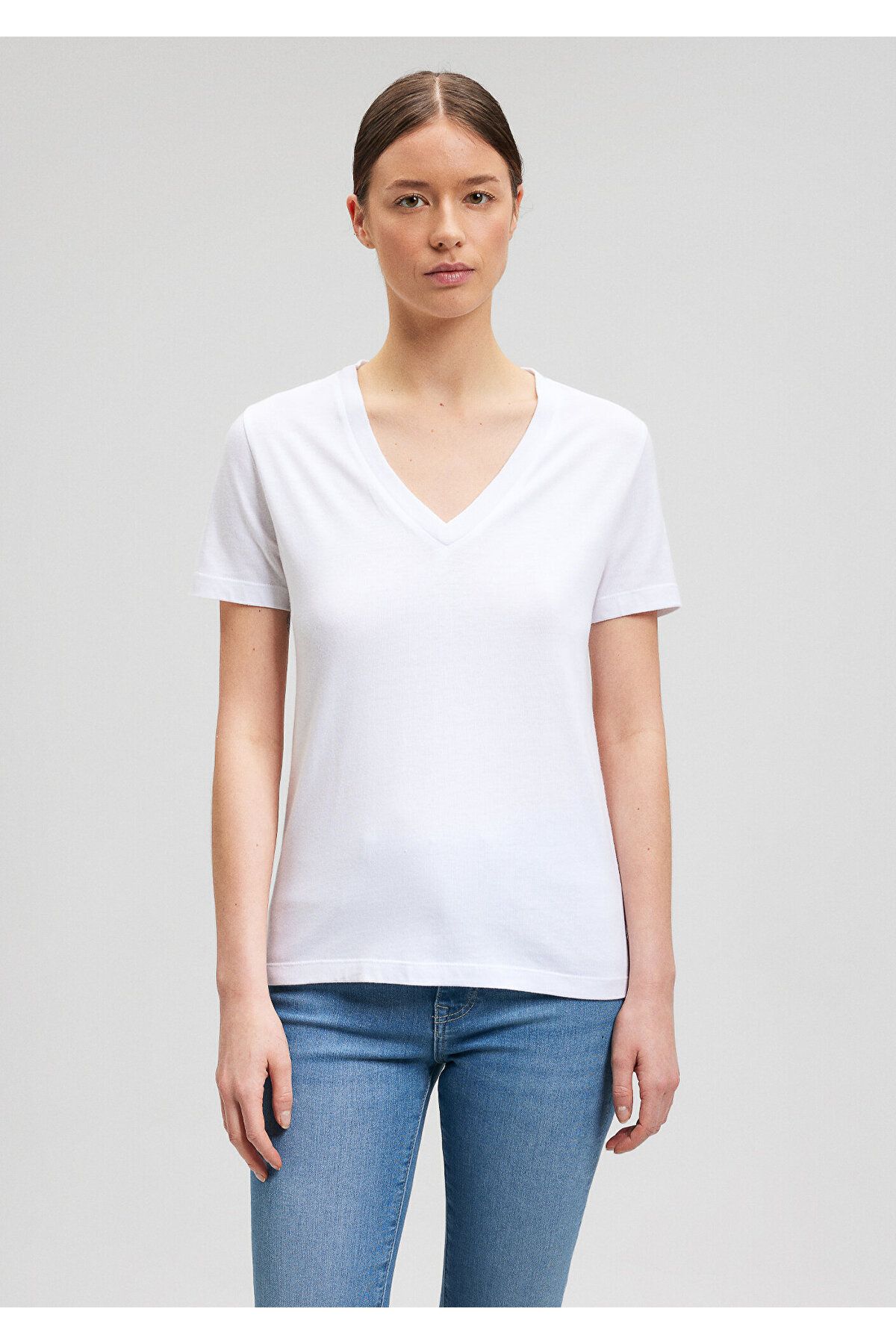 Mavi-Tricou modal Lux Touch alb slim fit -1600956-620 3