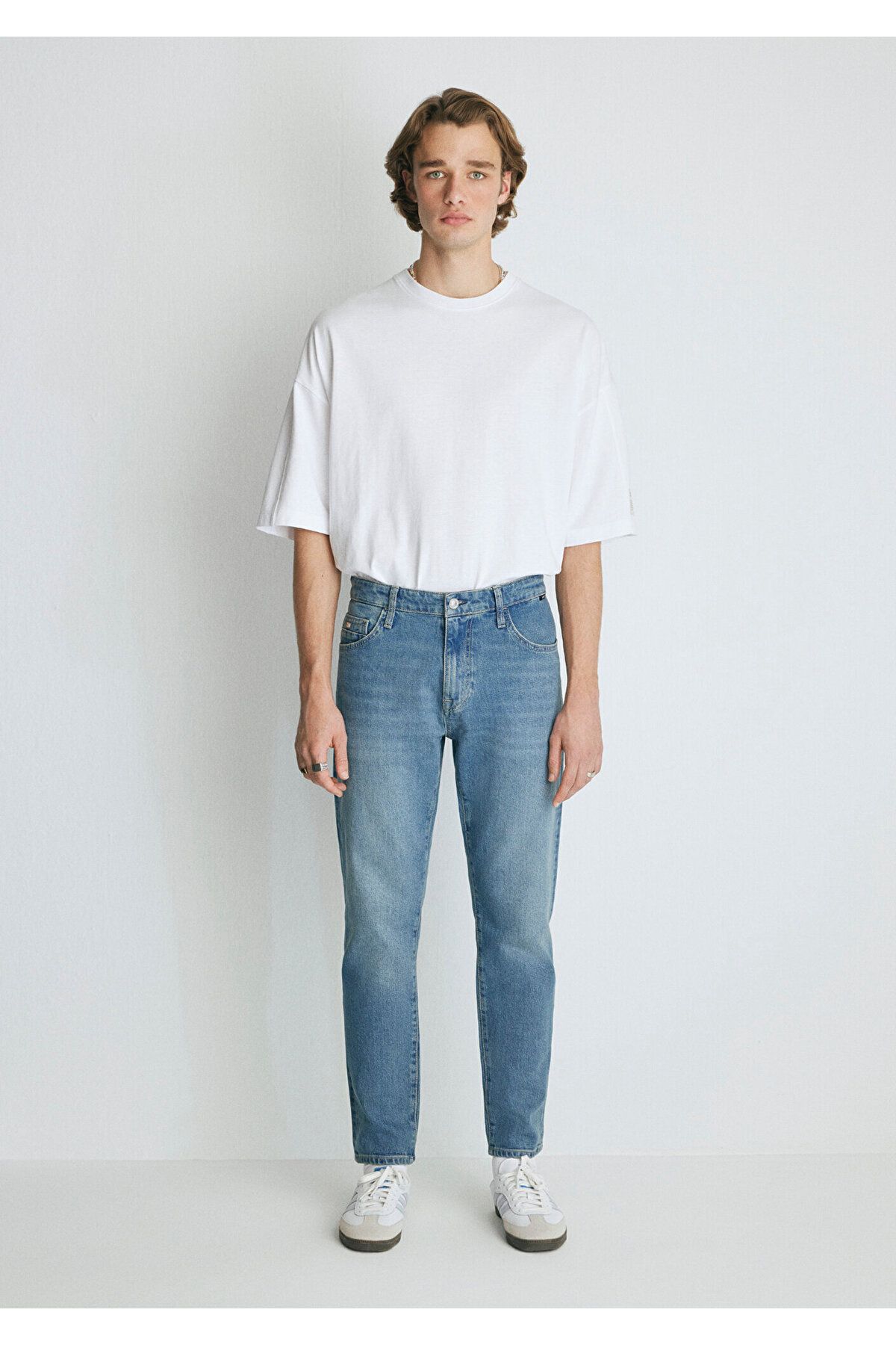 شلوار جین آبی مردانه دانشکده میلان Jean Pants 0081086550 Mavi