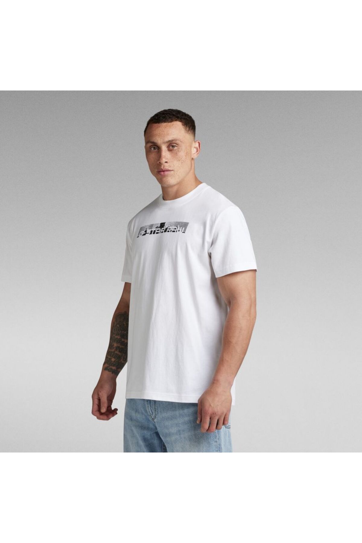 تی شرت سفید مردانه G STAR RAW توری اورجینال G-STAR RAW