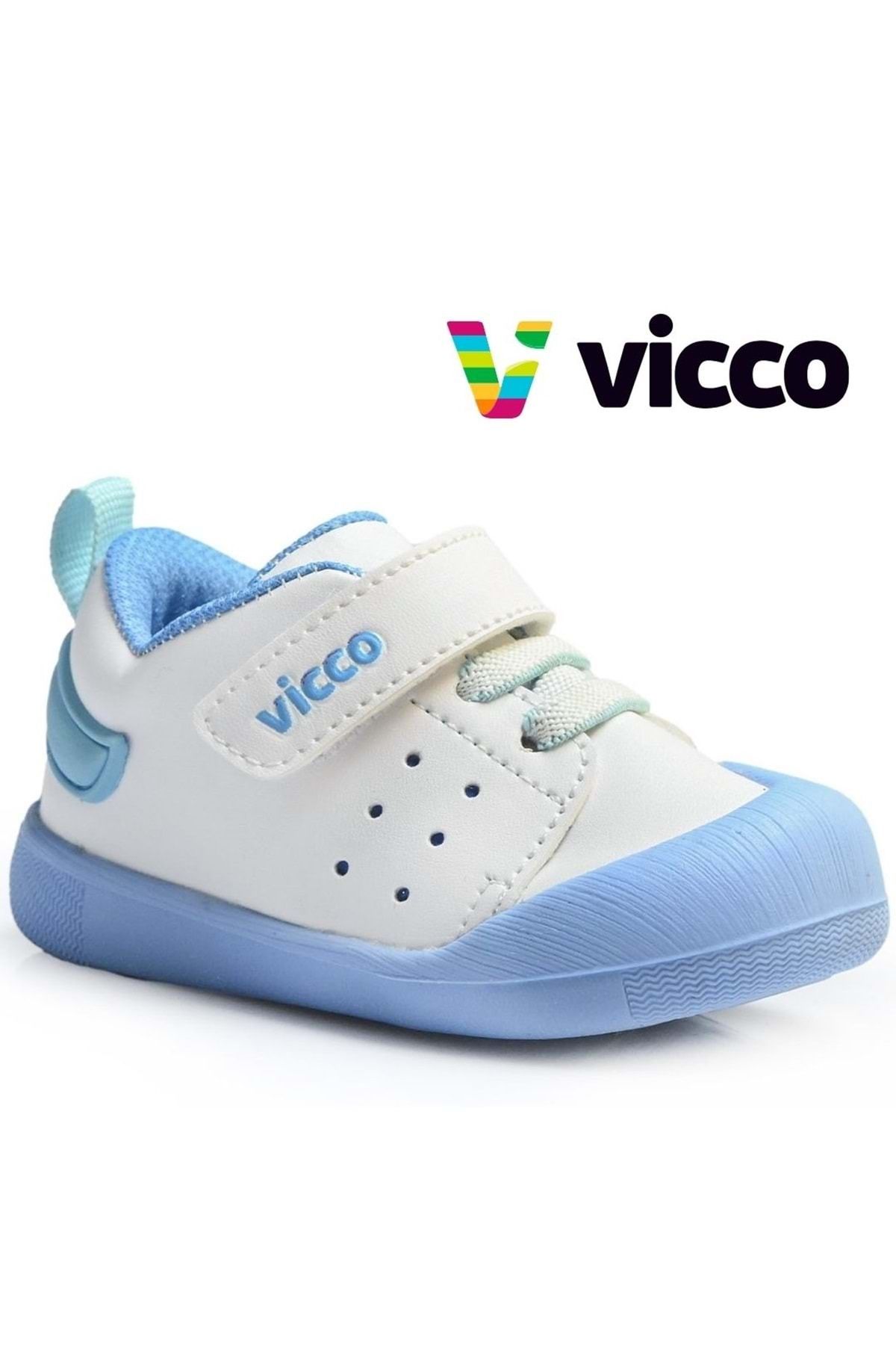 Kids Club Shoes-Vicco Oli First Step Baby Orthopedic Kids Sports Shoes WHITE 1