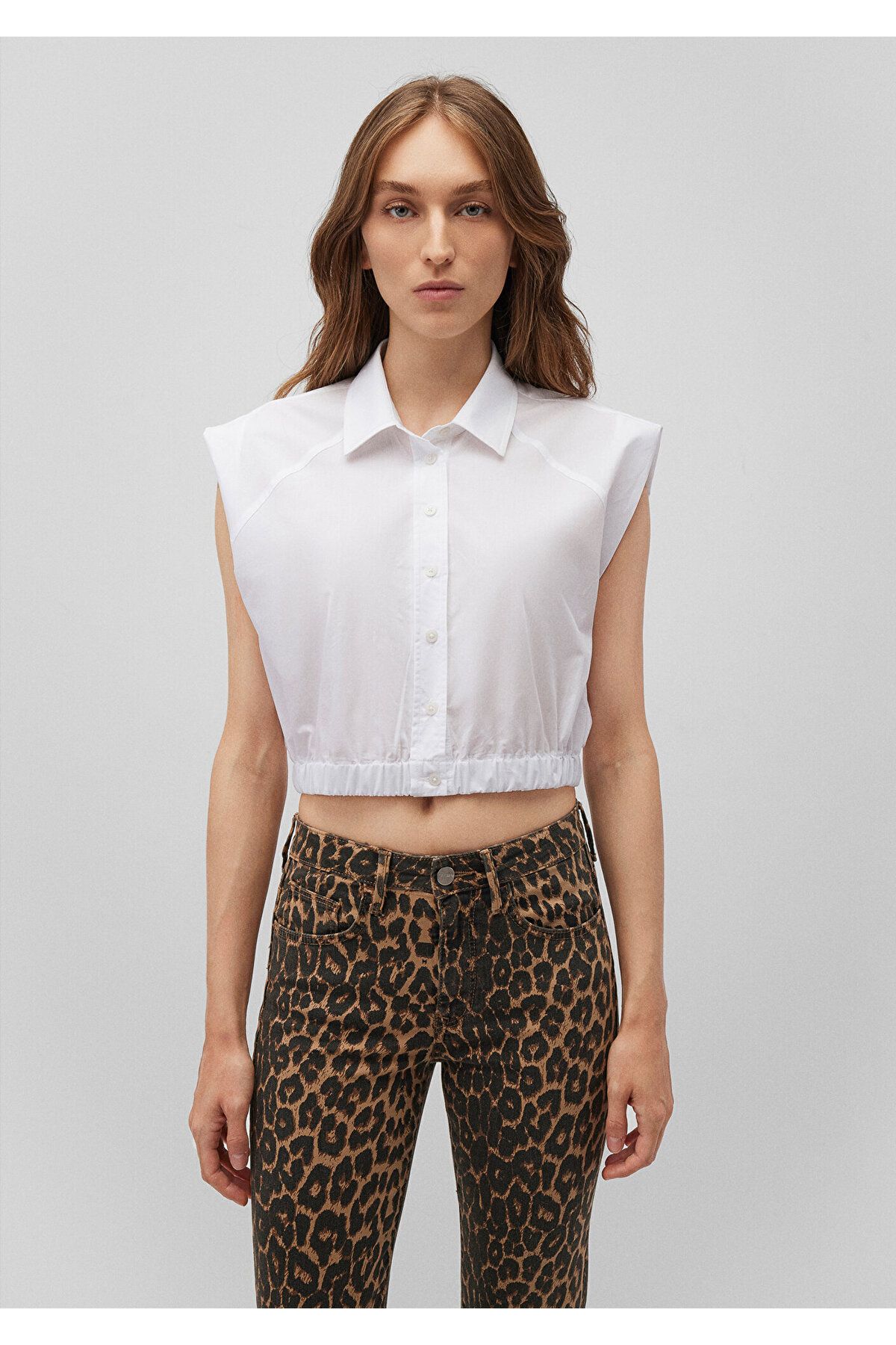 Mavi-White Shirt - Loose Fit, Elastic Waist 1210898 -620 2