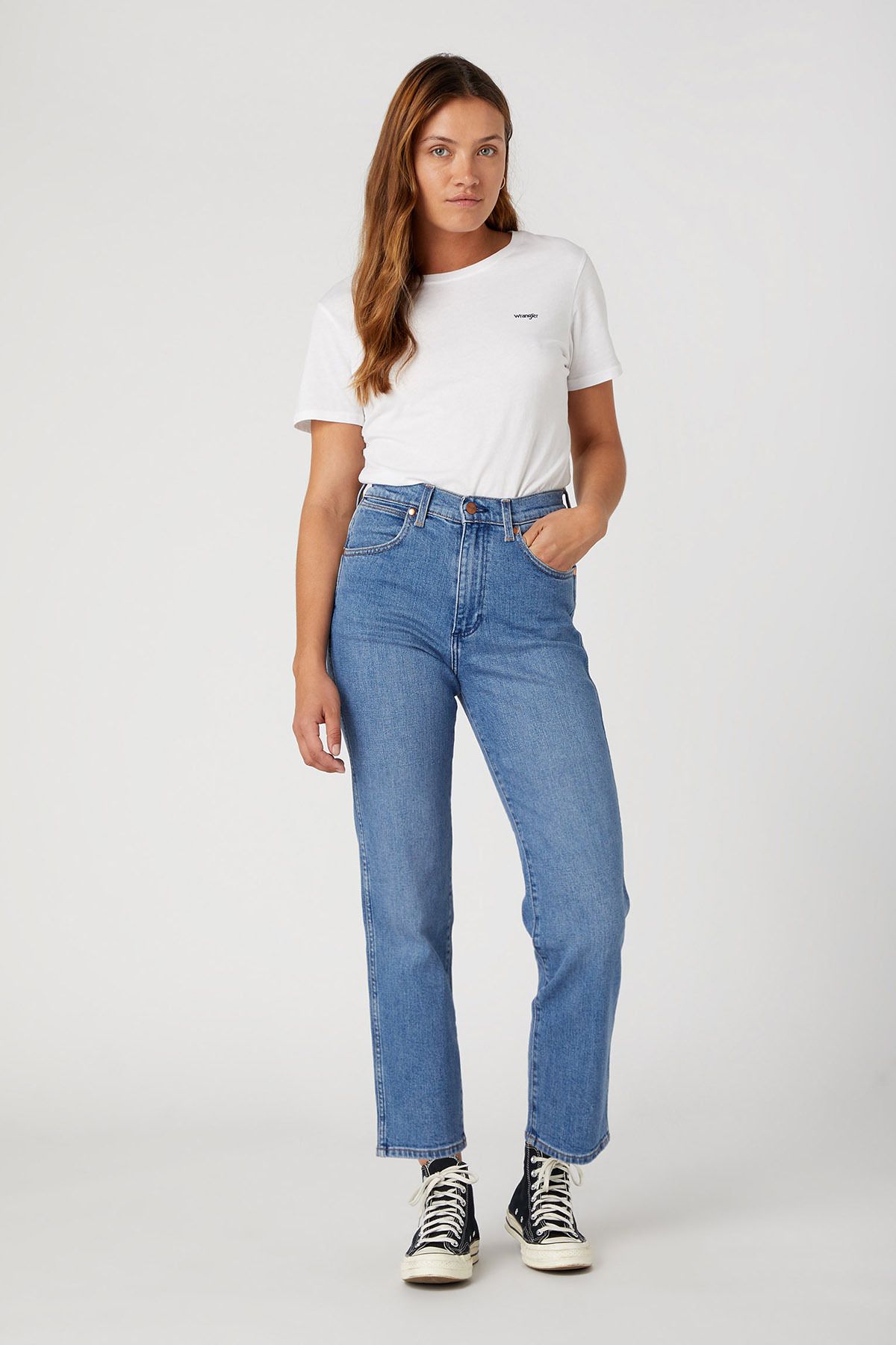 WRANGLER-Wild West Mid Blue - Pohodlné boty 2