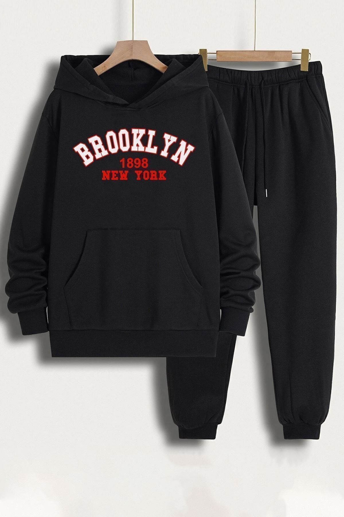 uyguntarz-Uniszex Brooklyn nyomott tréningruha szett 1