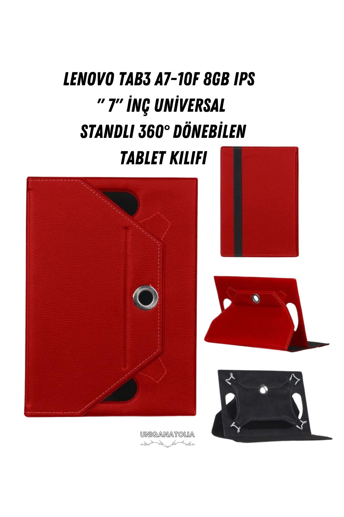 UniqAnatolia-Lenovo Tab3 A7-10F 8Gb Ips 7" Universal Stand 360 °   Rotatable Tablet Case 1
