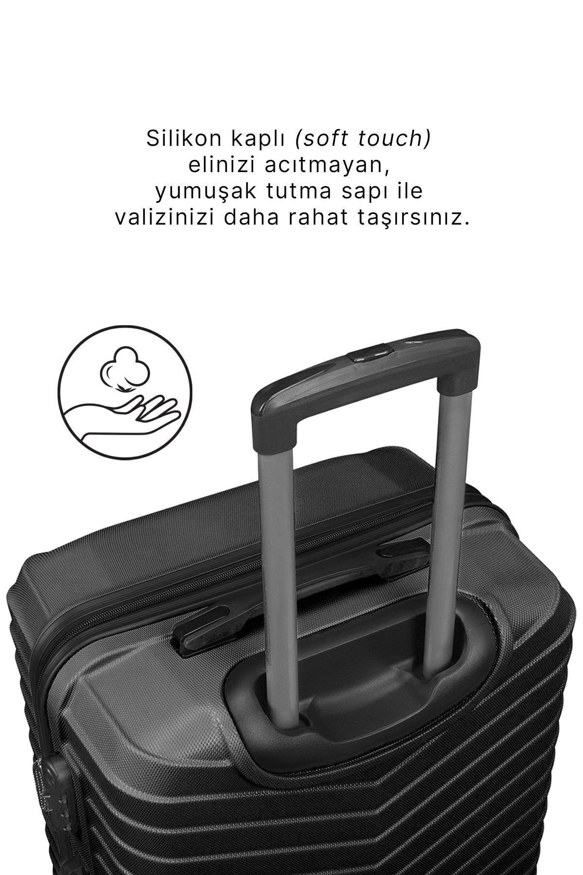 Wx-210 Siyah Büyük Boy Valiz