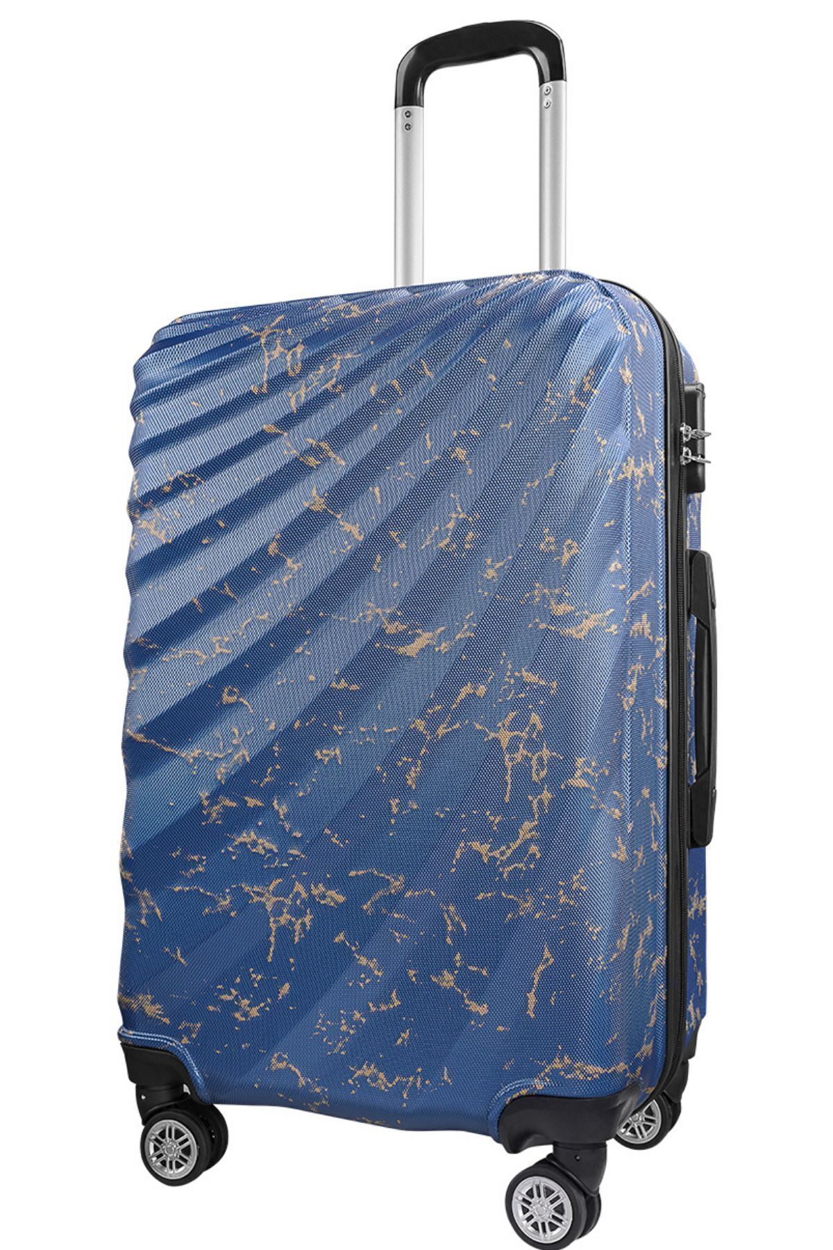 Wx-300 Printed Indigo Medium Suitcase / Travel Suitcase