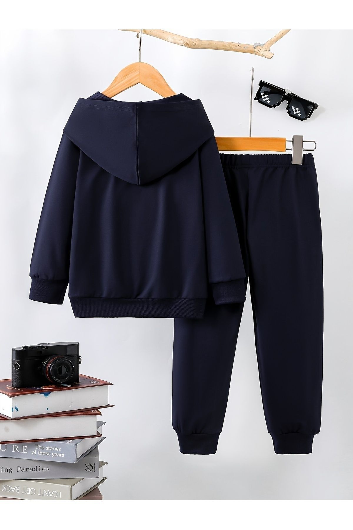 سویشرت پسرانه آبی سرمه ای Let's Wear | 60039-sweat اورجینال - تصویر 2