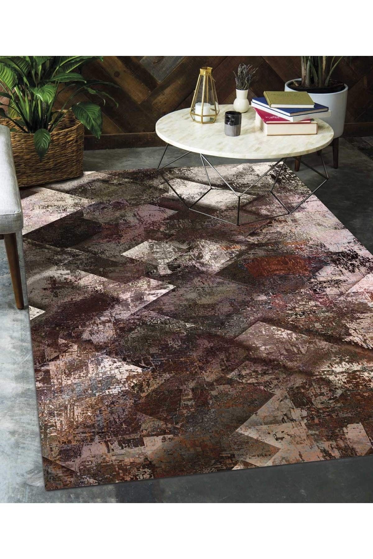 Colorful Carpets Washable Digital Printing Modern Decorative Anti-Slip Spacious Living Room Rug