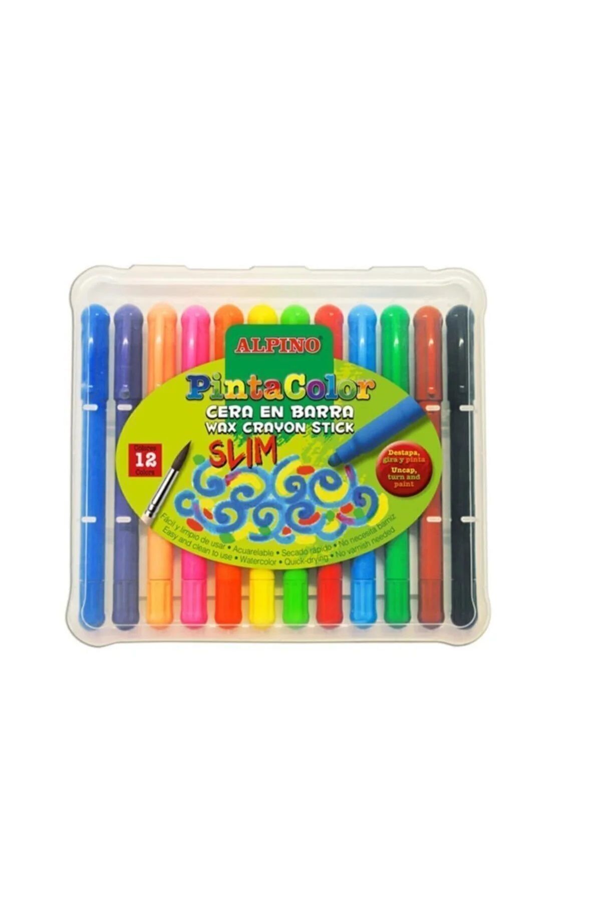 Alpıno 2 Renk Silky Çevirmeli Mum Boya Px-000112