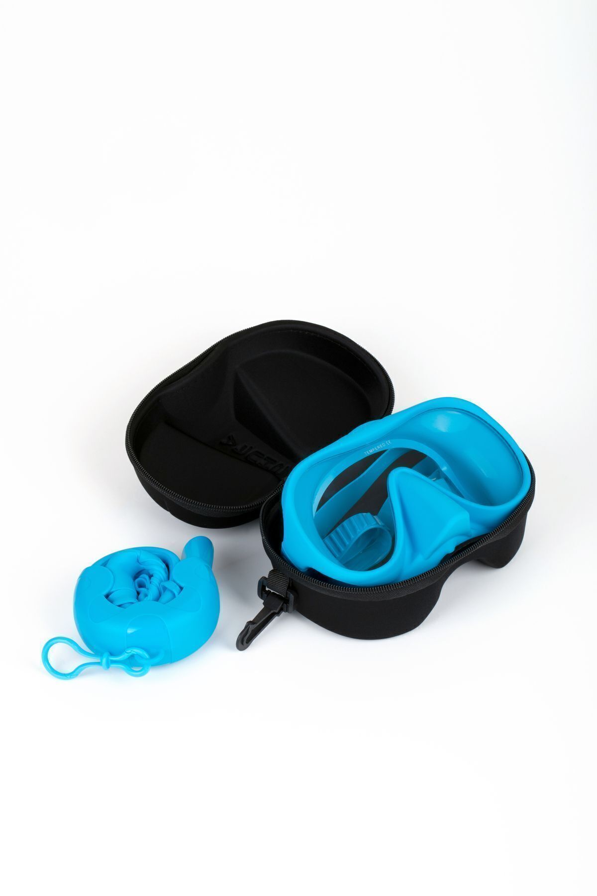 SHUFA 2025 Yeni Model %100 Buhar Önleyici Tam Silikon Dalış Maskesi Seti Mavi