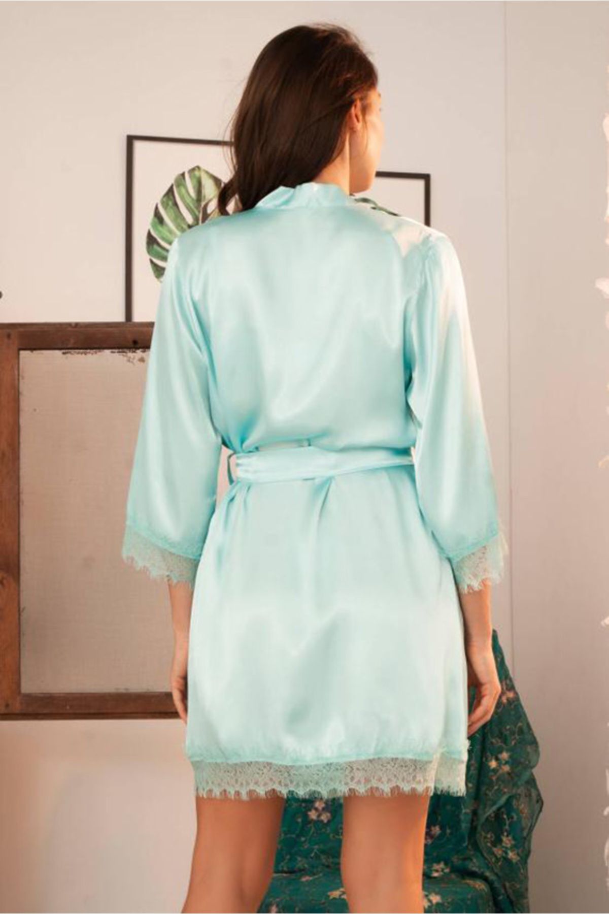 mirabella-Mint Green Underwire Dressing Gown Set 3