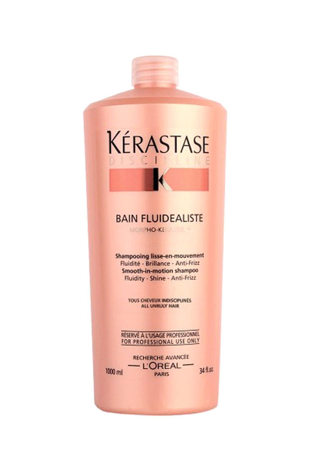 شامپو تسکین دهنده موهای زبر و وز 1000 میلی لیتر - Discipline Bain Fluidealiste 3474630647459 Kerastase