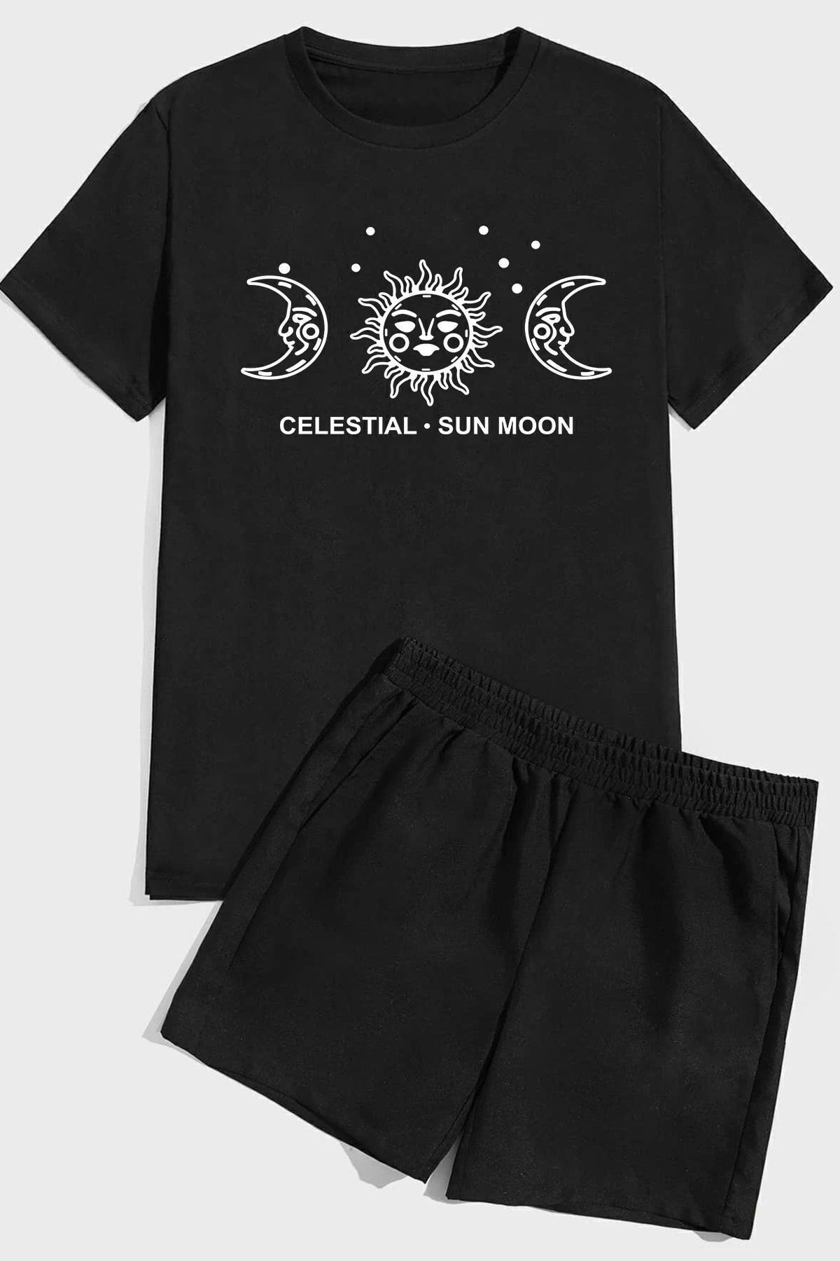 uyguntarz Zestaw Szortów Z Nadrukiem Sun Moon Unisex - S/M