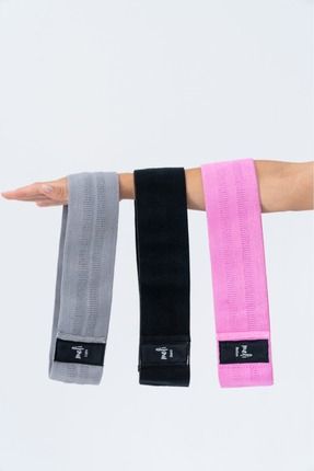JoinMeli Meli 3'lü Fitness Spor Bacak-kalça Direnç Bant Seti | Sert Orta Yumu...