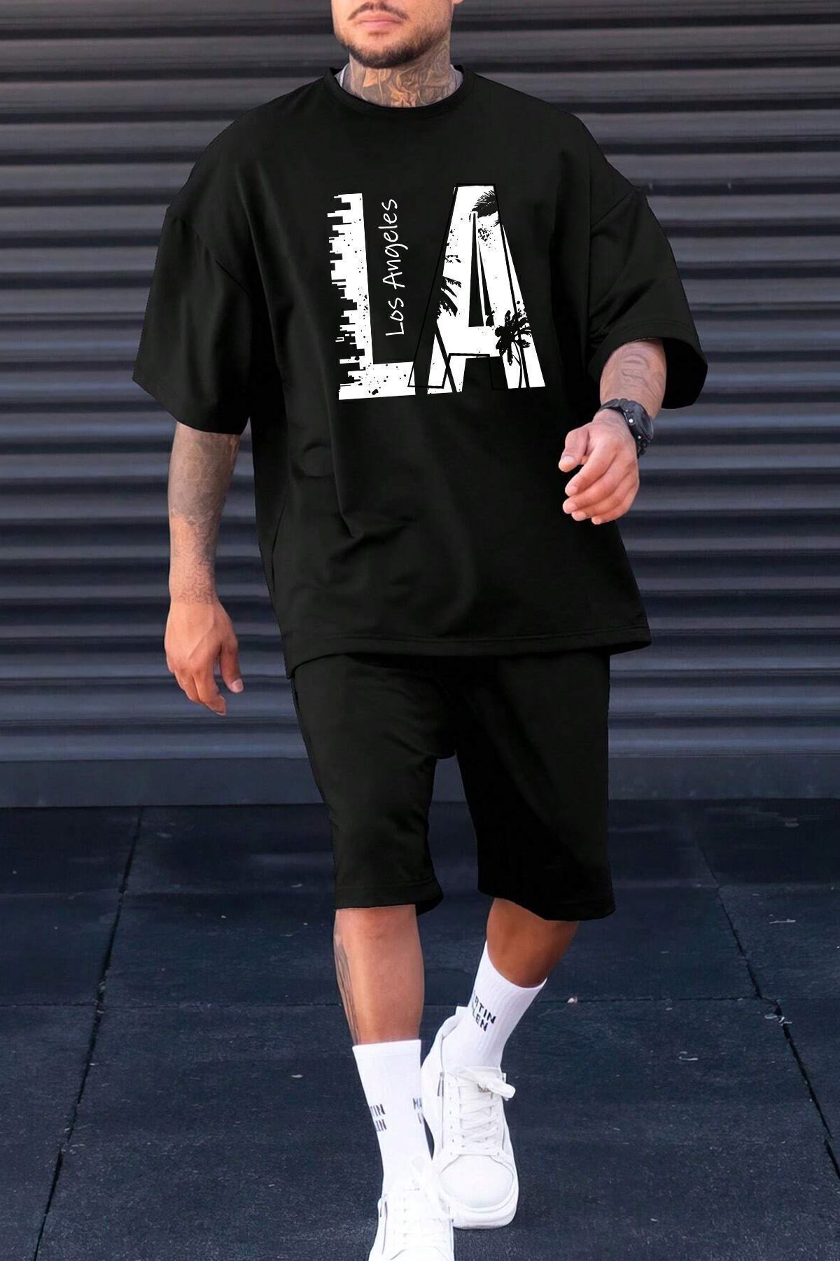 uyguntarz Zestaw Spodenek Z Nadrukiem Unisex Los Angles Unisex - XL