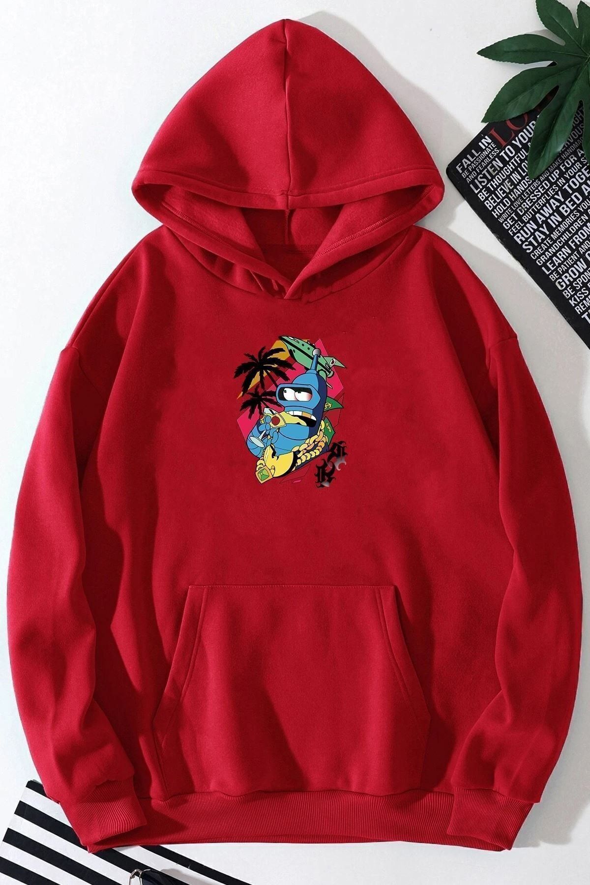 uyguntarz Bluza Unisex Z Nadrukiem Szalonych Bananów Unisex - 40