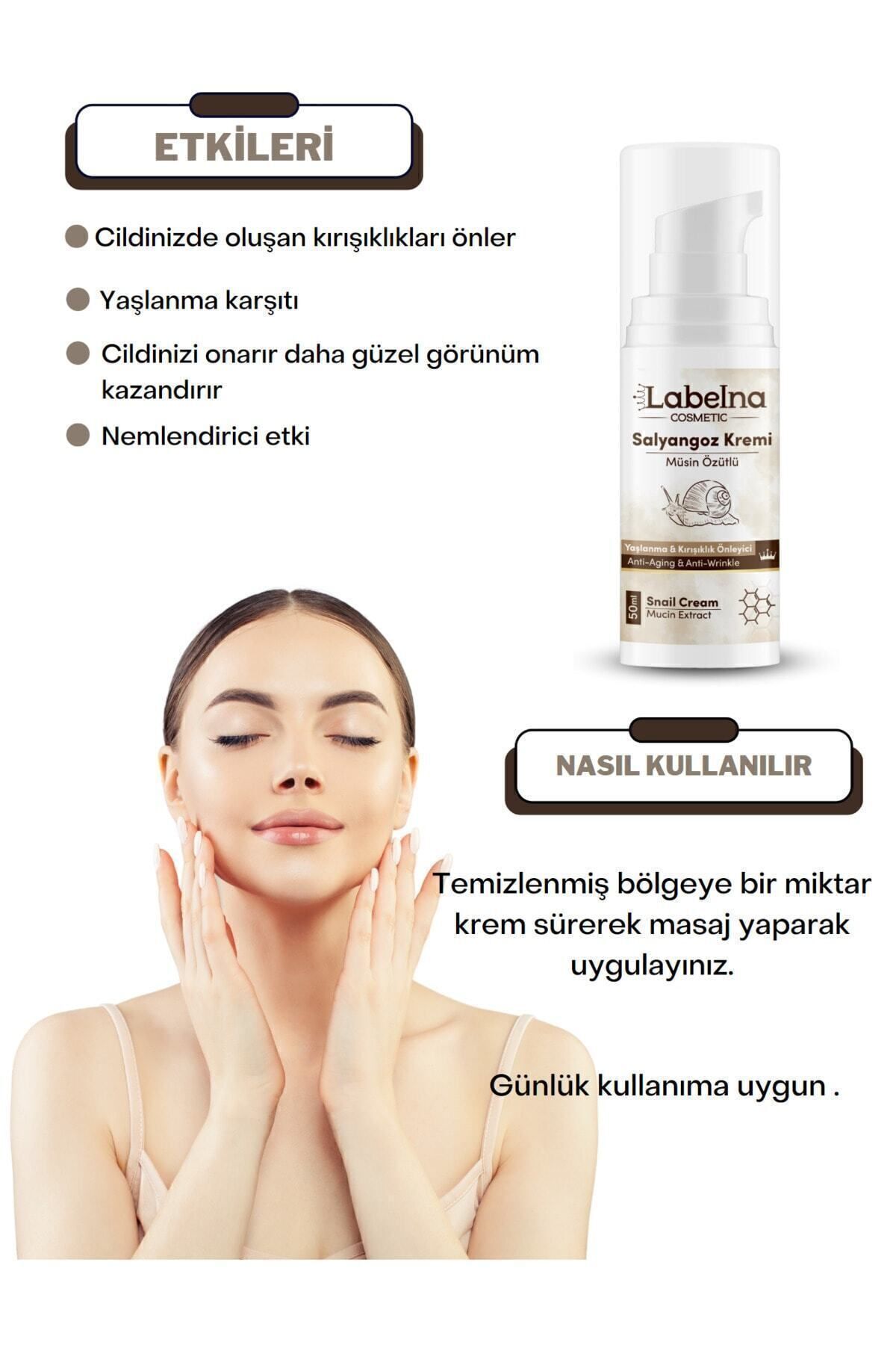 Labelna Cosmetic-كريم الحلزون 50 مل - مضاد للشيخوخة والتجاعيد 3