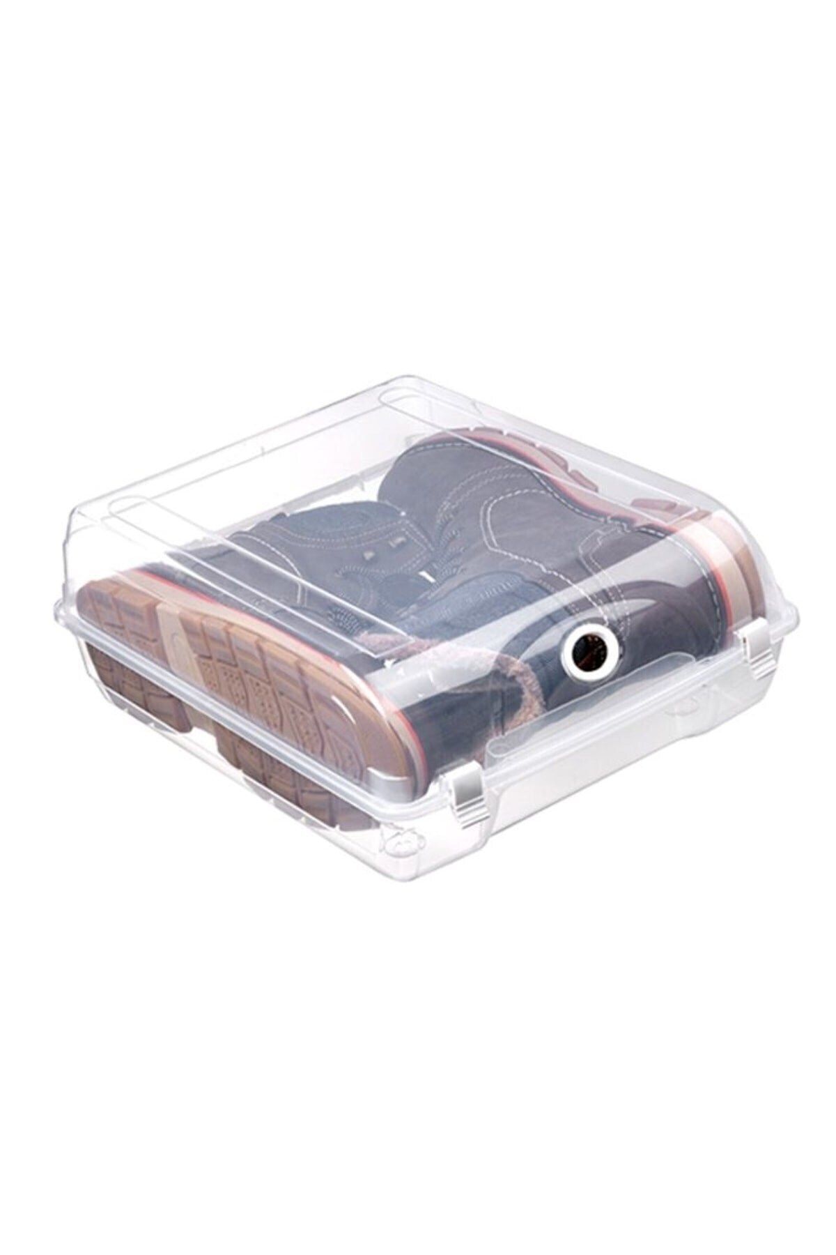 Gondol Plastik-Transparent Gondola Boots and Boots Box - with Lock and Lid (L) 12 Pieces 2