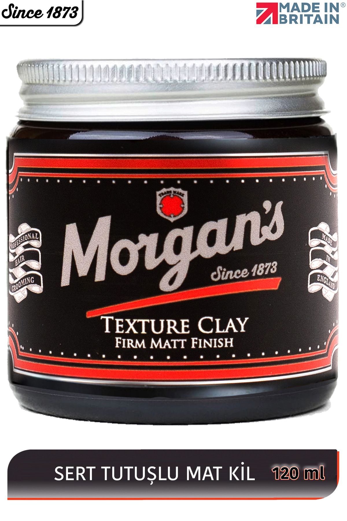 فینیش مات بافت خاک رس مورگان - خاک رس حالت دهنده موی سخت بافت 120 میلی لیتر Morgan's Pomade