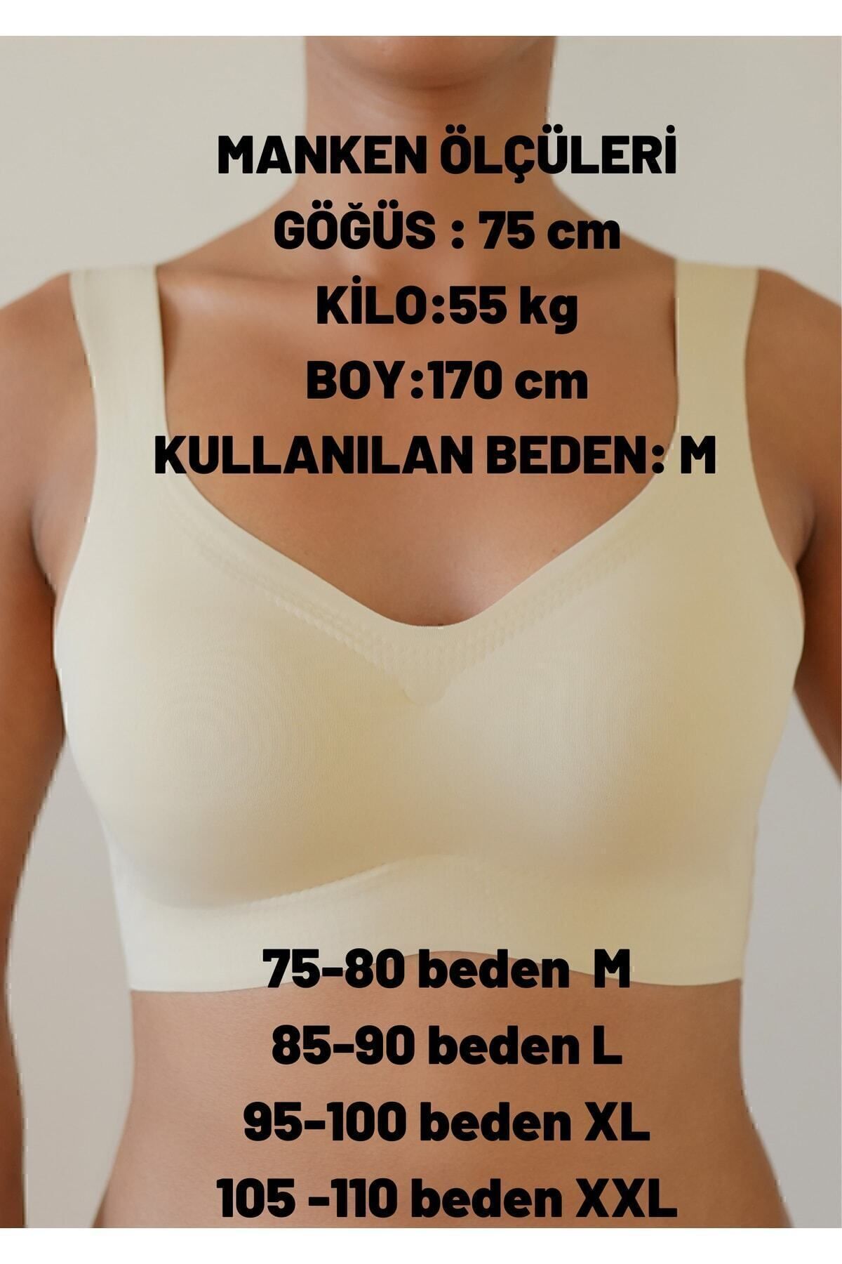 Lazer Kesim Çıkarılabilir Pedli Seamless Bralet Sütyen